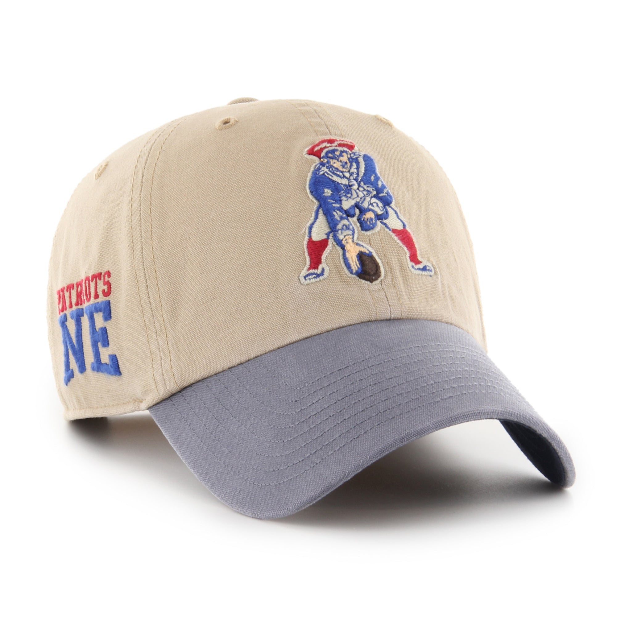 New England Patriots Historic Ashfield '47 CLEAN UP NFL Cap Beige - STADIUMDREAMS