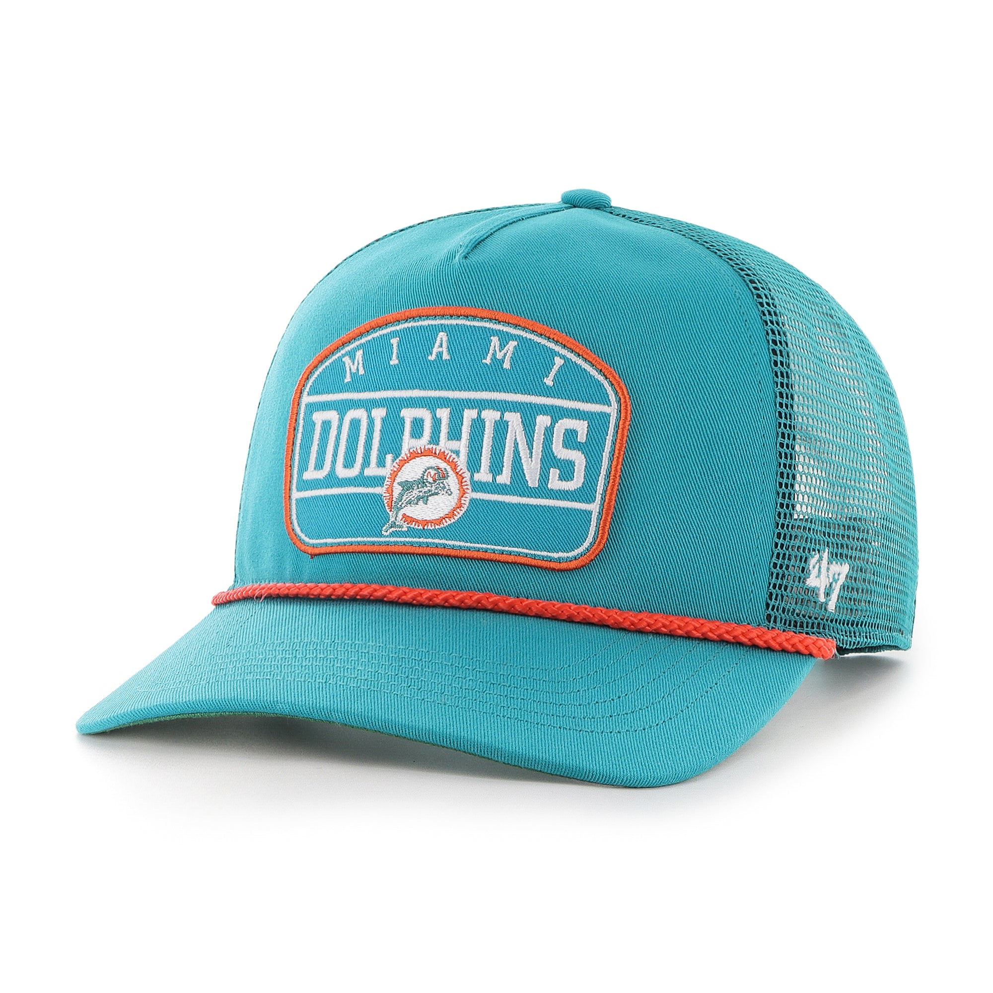 Miami Dolphins Hone Rope '47 HITCH NFL Trucker Cap Türkis - STADIUMDREAMS