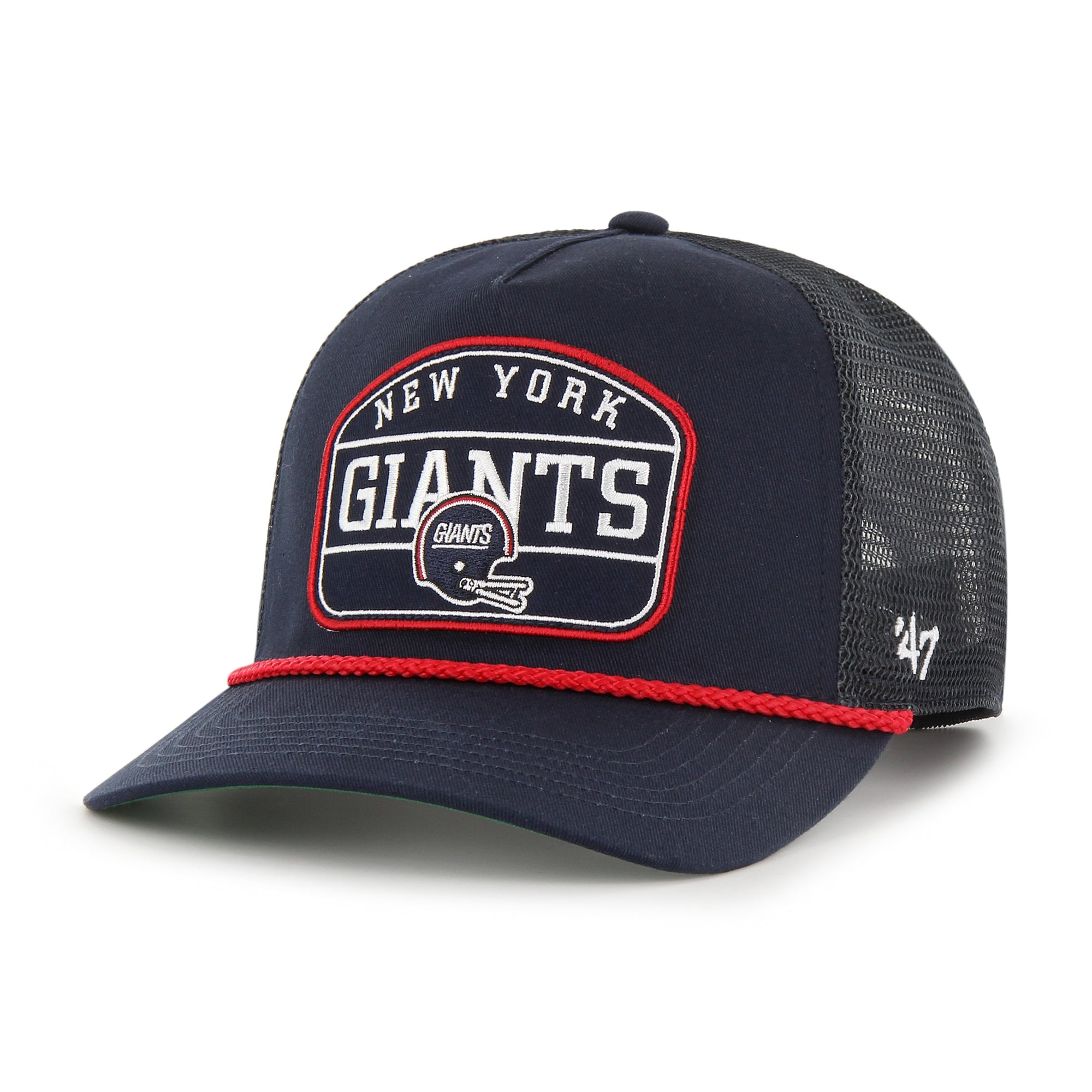 New York Giants Hone Rope '47 HITCH NFL Trucker Cap Navy