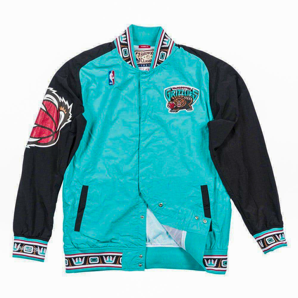 Memphis Grizzlies Mitchell & Ness Authentic Warm Up NBA Jacke 1995 Türkis - STADIUMDREAMS