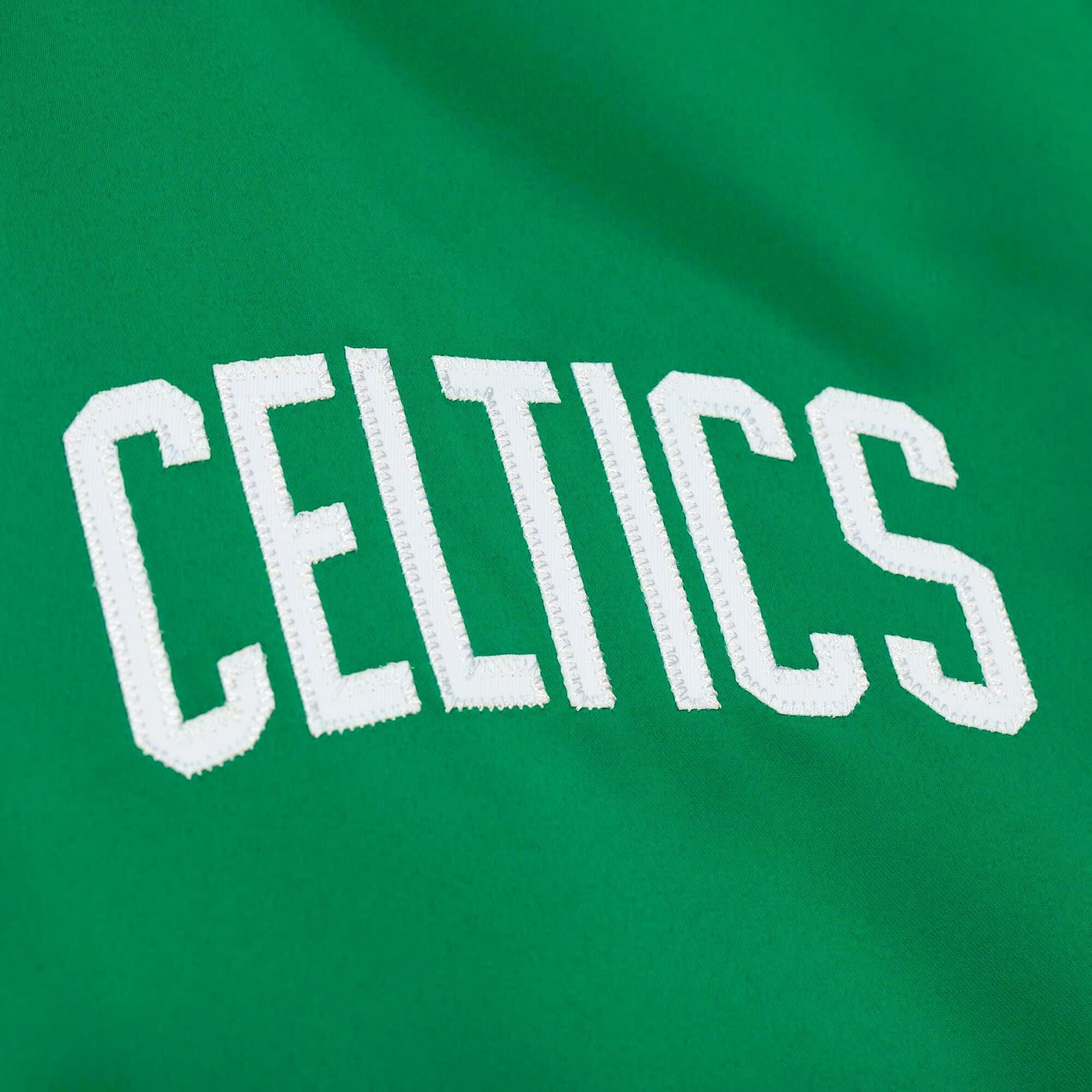 Boston Celtics Mitchell & Ness NBA Heavyweight Satin Jacke Grün - STADIUMDREAMS