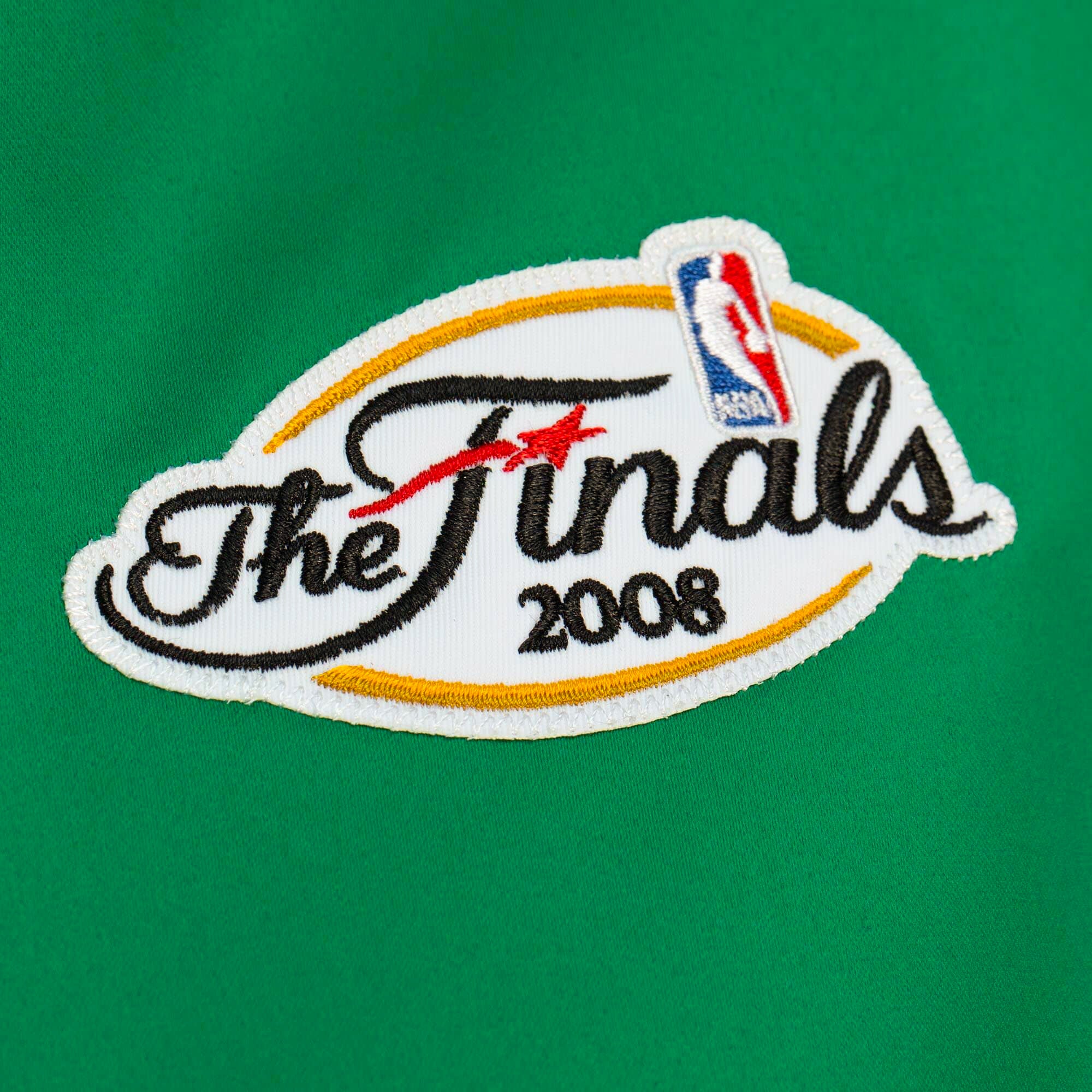 Boston Celtics Mitchell & Ness NBA Heavyweight Satin Jacke Grün - STADIUMDREAMS