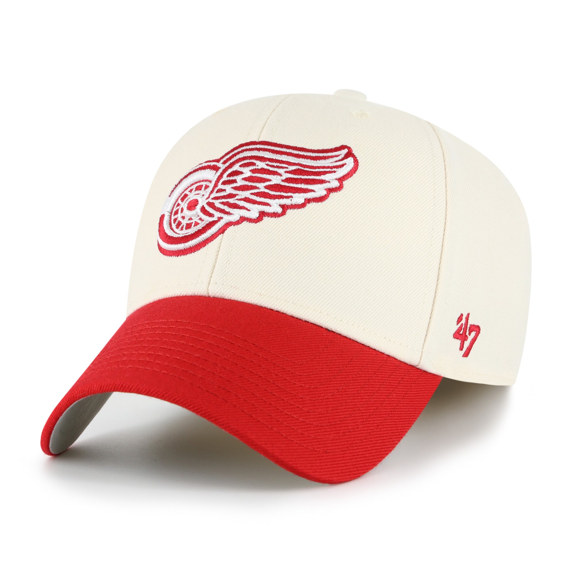 Detroit Red Wings '47 MVP Two Tone NHL Cap Beige - STADIUMDREAMS