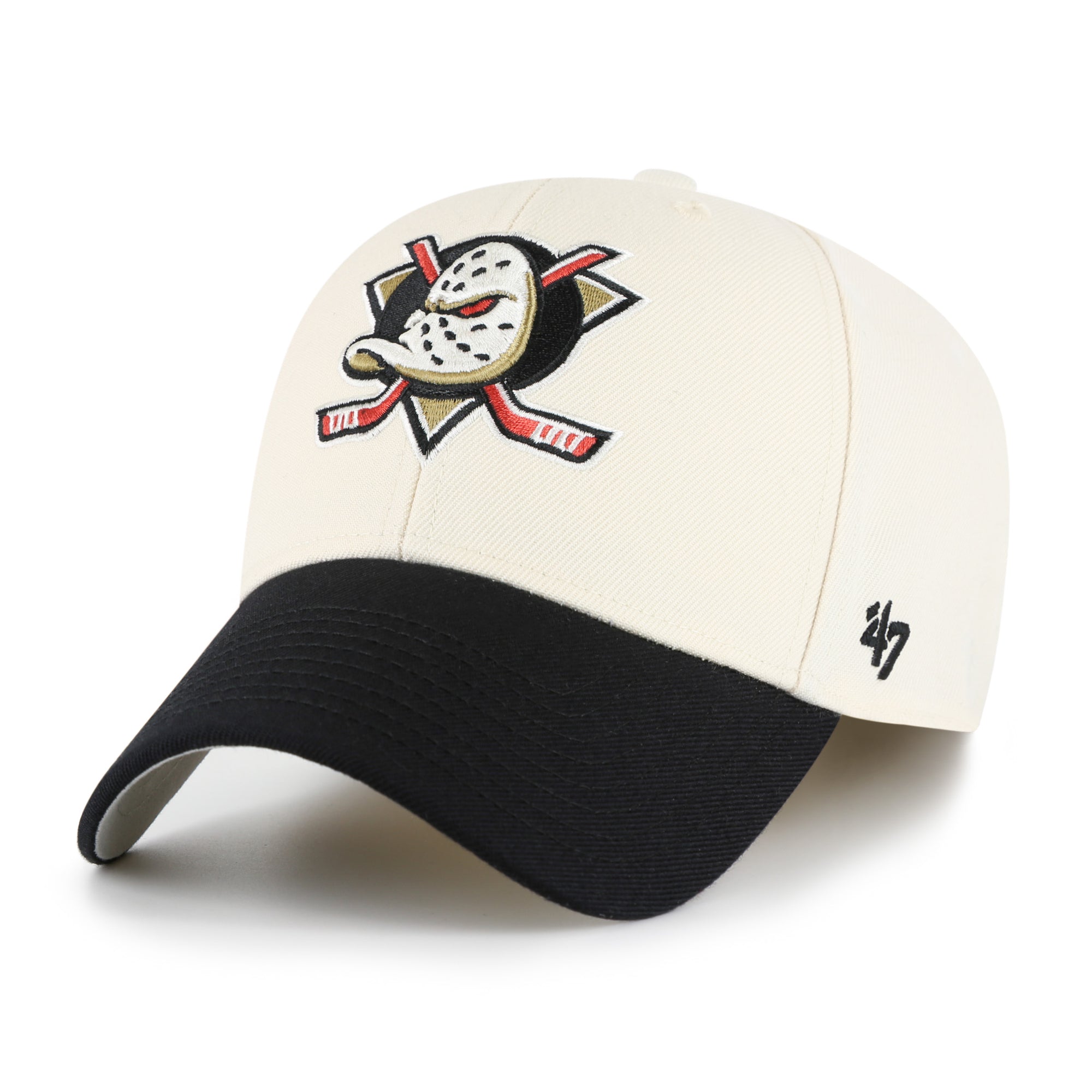 Anaheim Ducks '47 MVP Two Tone NHL Cap Beige - STADIUMDREAMS