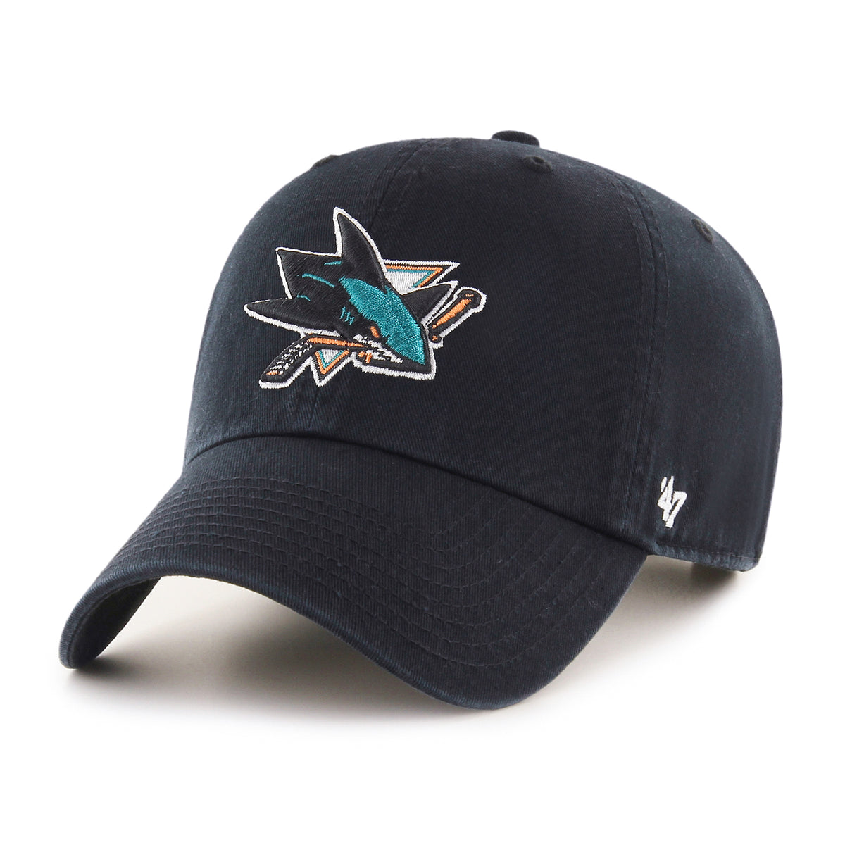 San Jose Sharks ’47 CLEAN UP NHL Cap Schwarz - STADIUMDREAMS