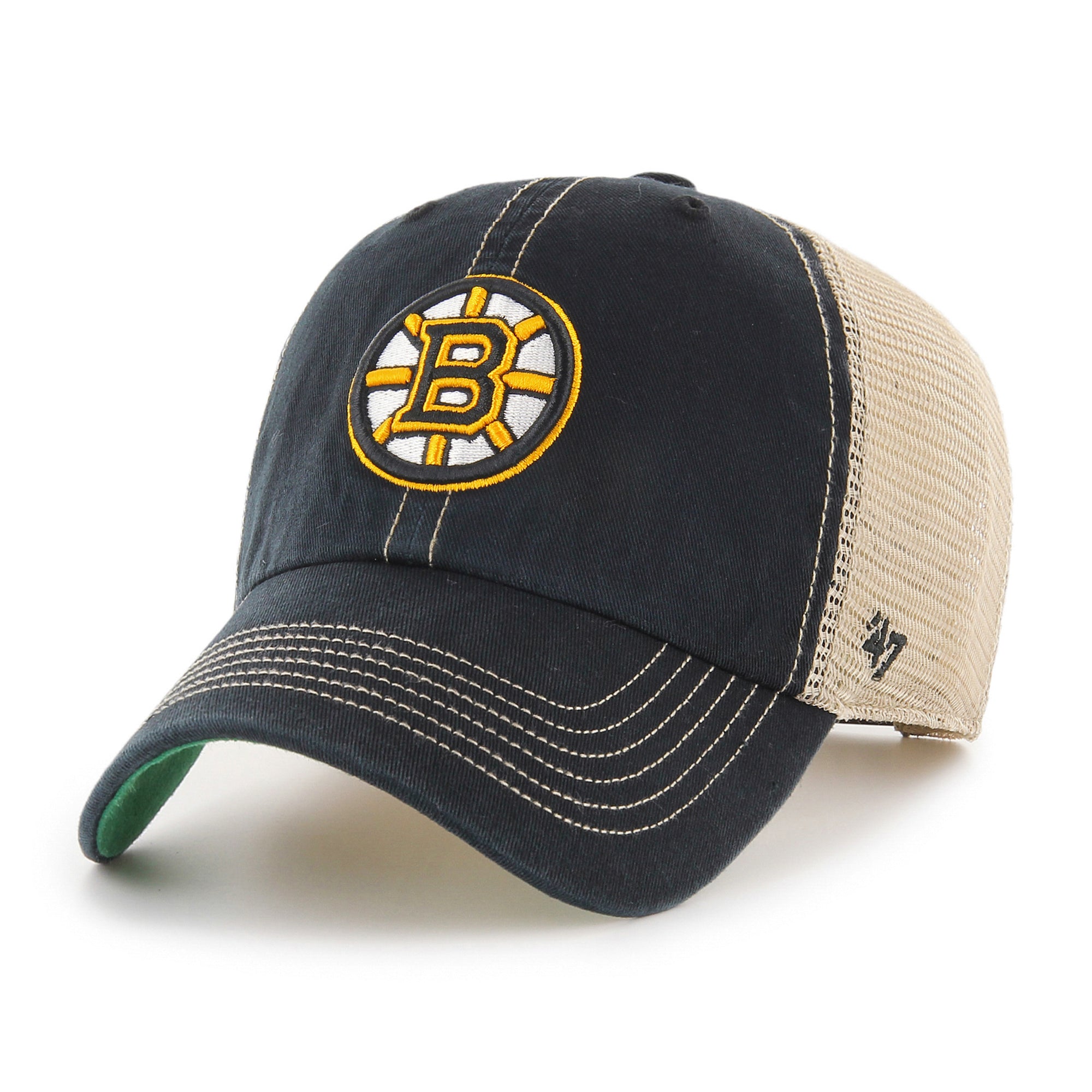 Boston Bruins '47 Tuscaloosa Trawler CLEAN UP NHL Cap Schwarz - STADIUMDREAMS