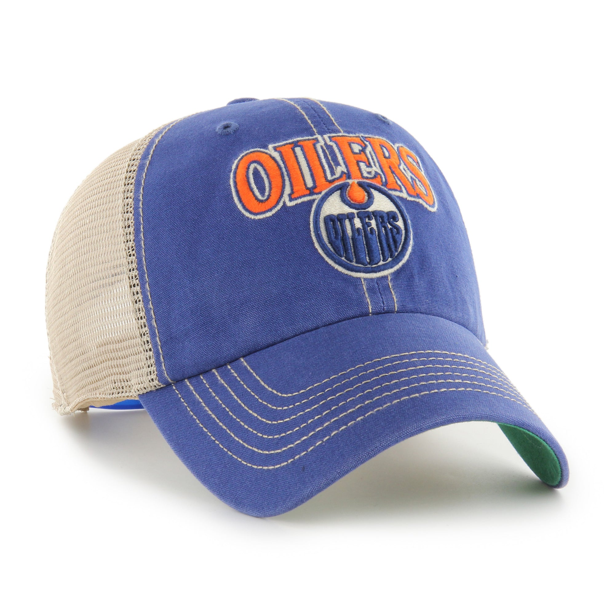 Edmonton Oilers Tuscaloosa Trawler '47 CLEAN UP NHL Cap Navy - STADIUMDREAMS