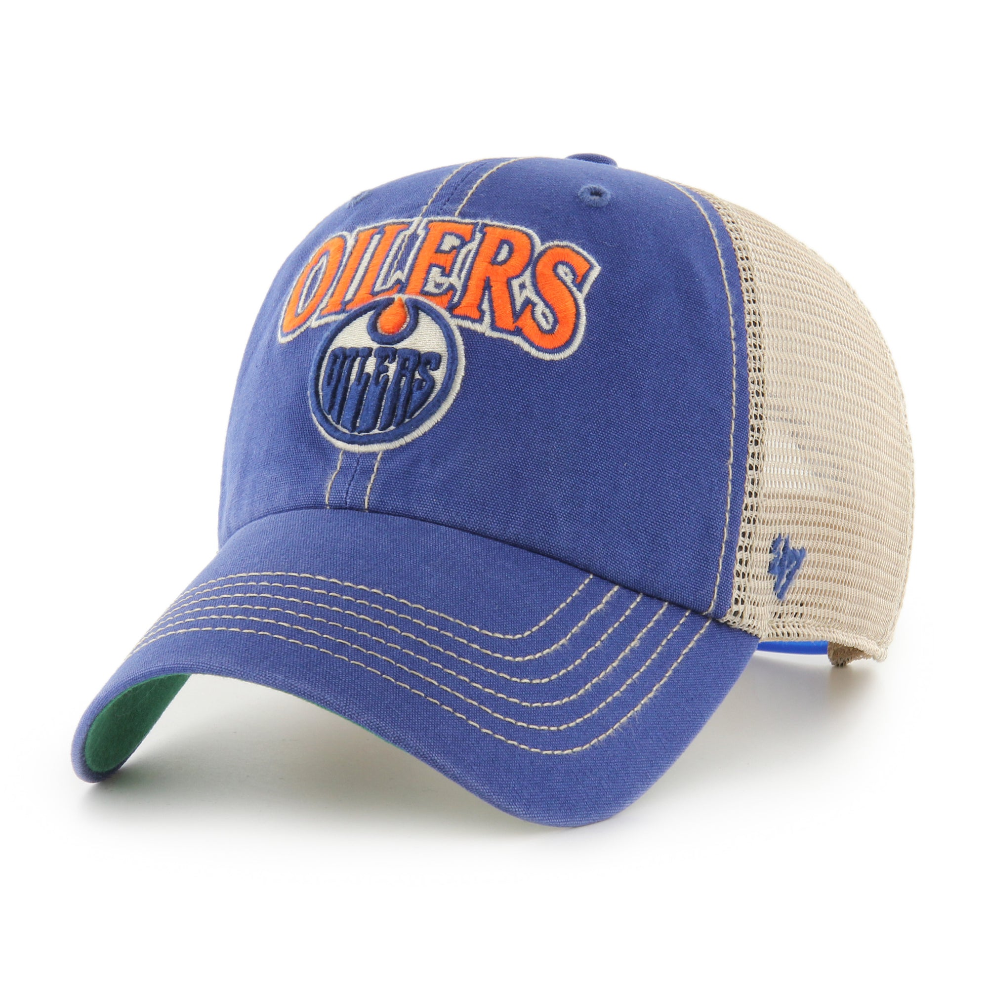 Edmonton Oilers Tuscaloosa Trawler '47 CLEAN UP NHL Cap Navy - STADIUMDREAMS