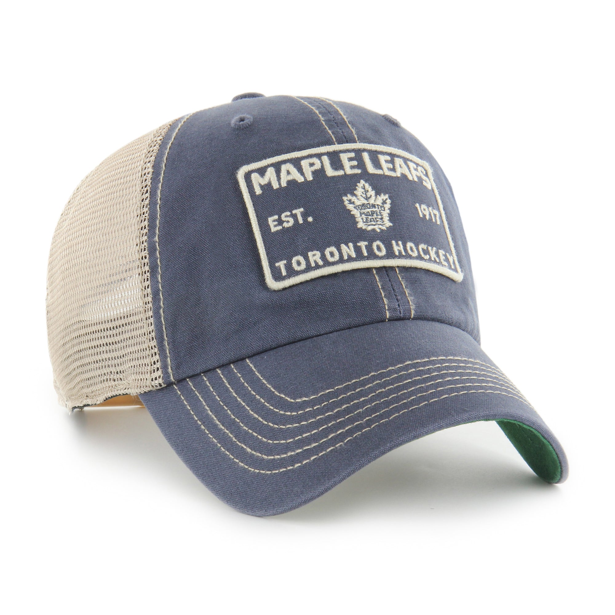 Toronto Maple Leafs Tuscaloosa Trawler Plate '47 CLEAN UP NHL Cap Navy - STADIUMDREAMS