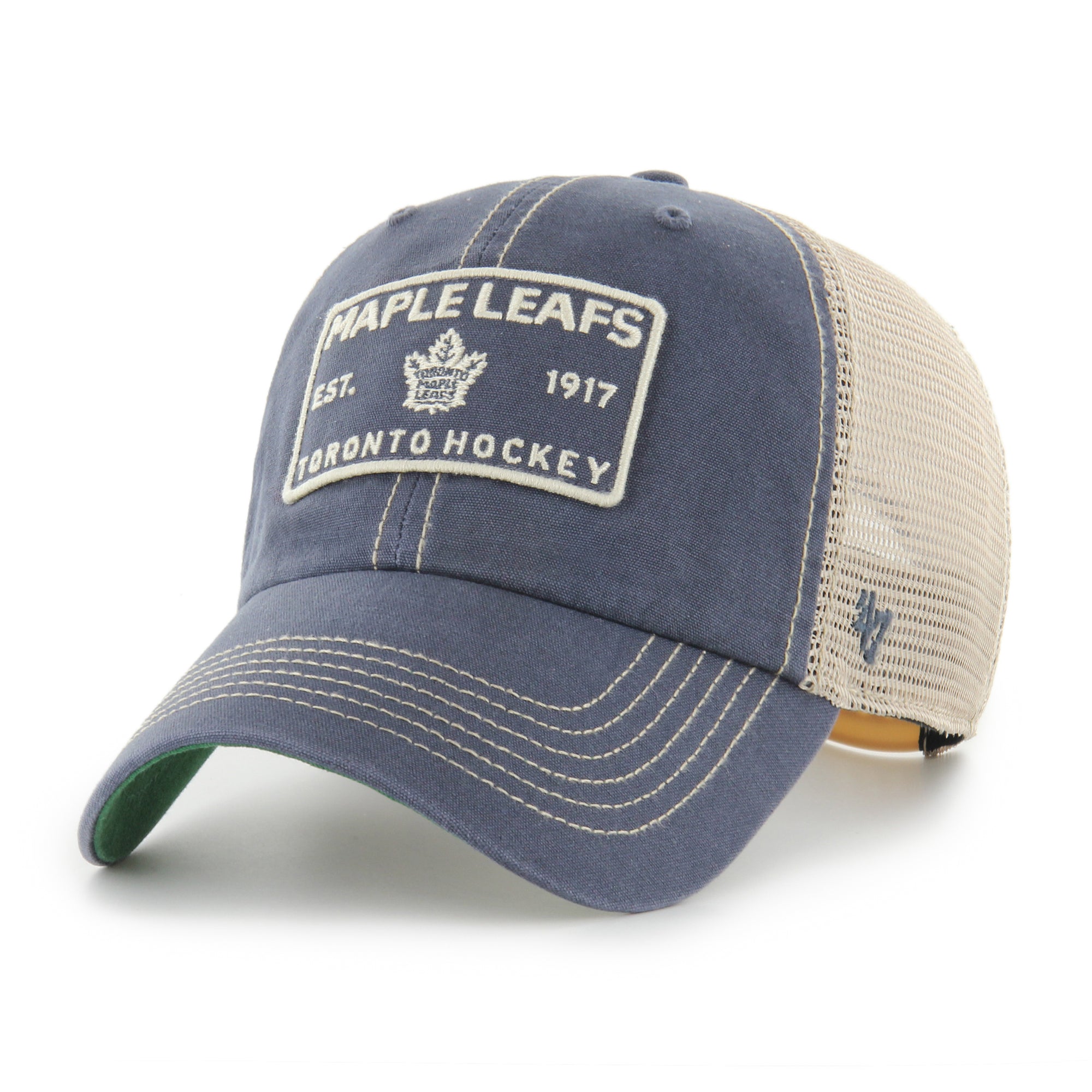 Toronto Maple Leafs Tuscaloosa Trawler Plate '47 CLEAN UP NHL Cap Navy - STADIUMDREAMS