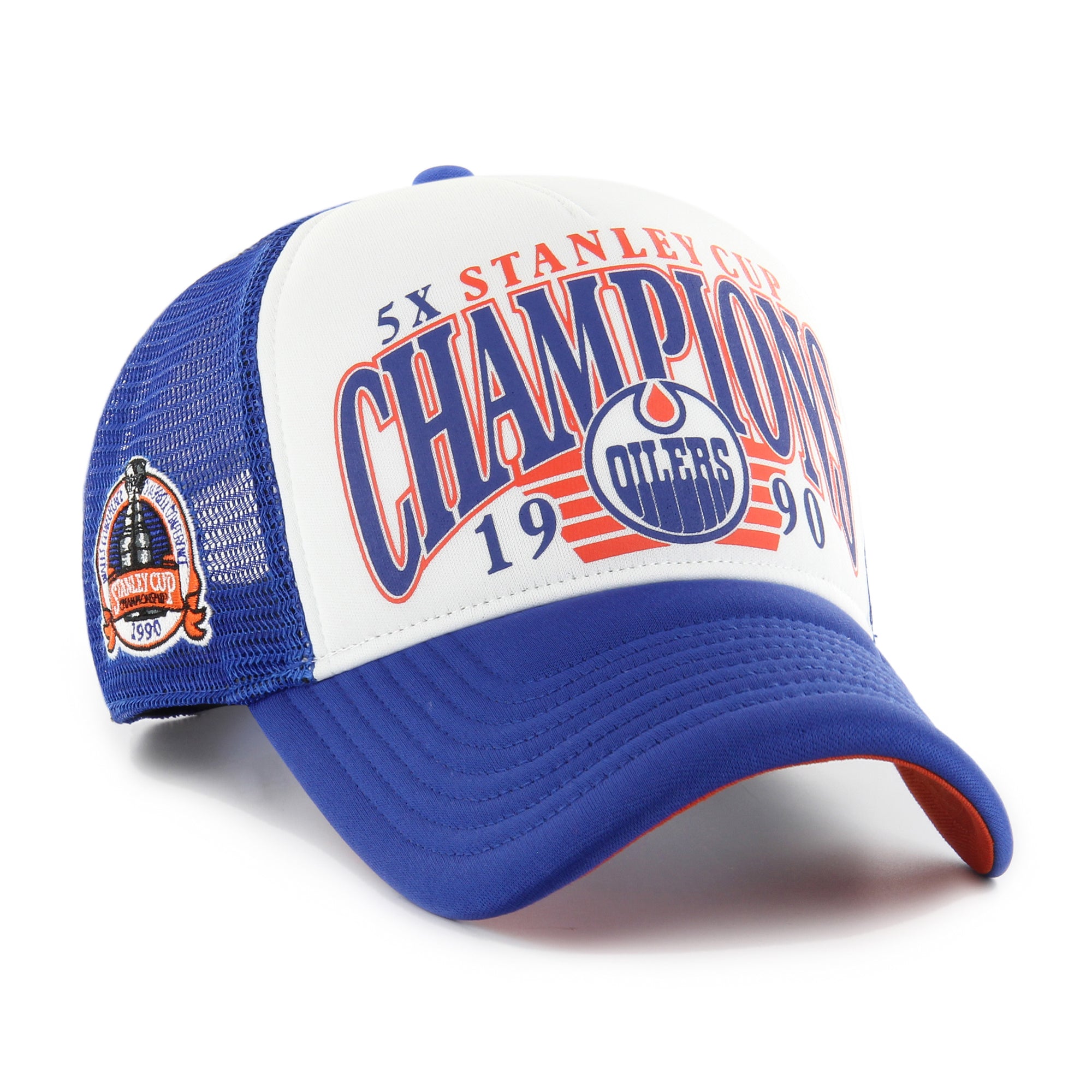 Edmonton Oilers Foam Champ ’47 OFFSIDE NHL Cap Blau - STADIUMDREAMS