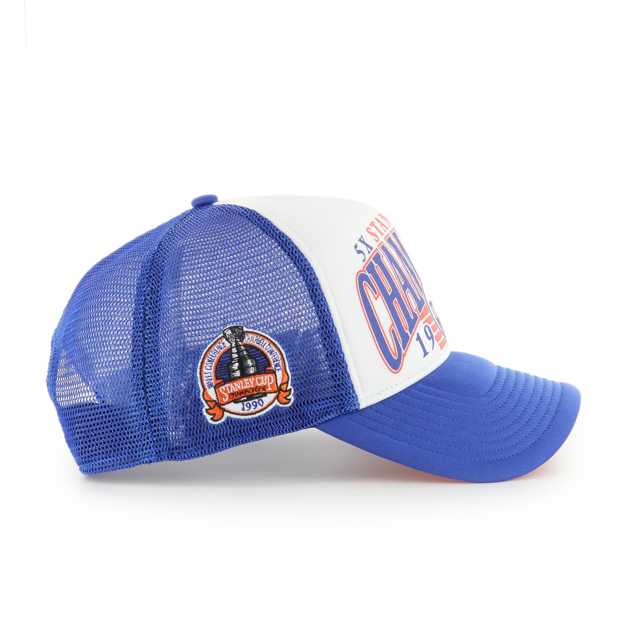 Edmonton Oilers Foam Champ ’47 OFFSIDE NHL Cap Blau - STADIUMDREAMS