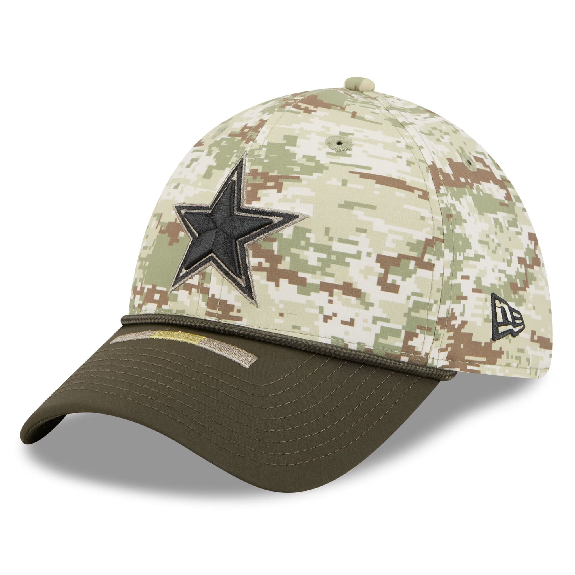 Dallas Cowboys New Era 2025 NFL Salute to Service 39THIRTY Flex Fit Cap Camouflage - STADIUMDREAMS
