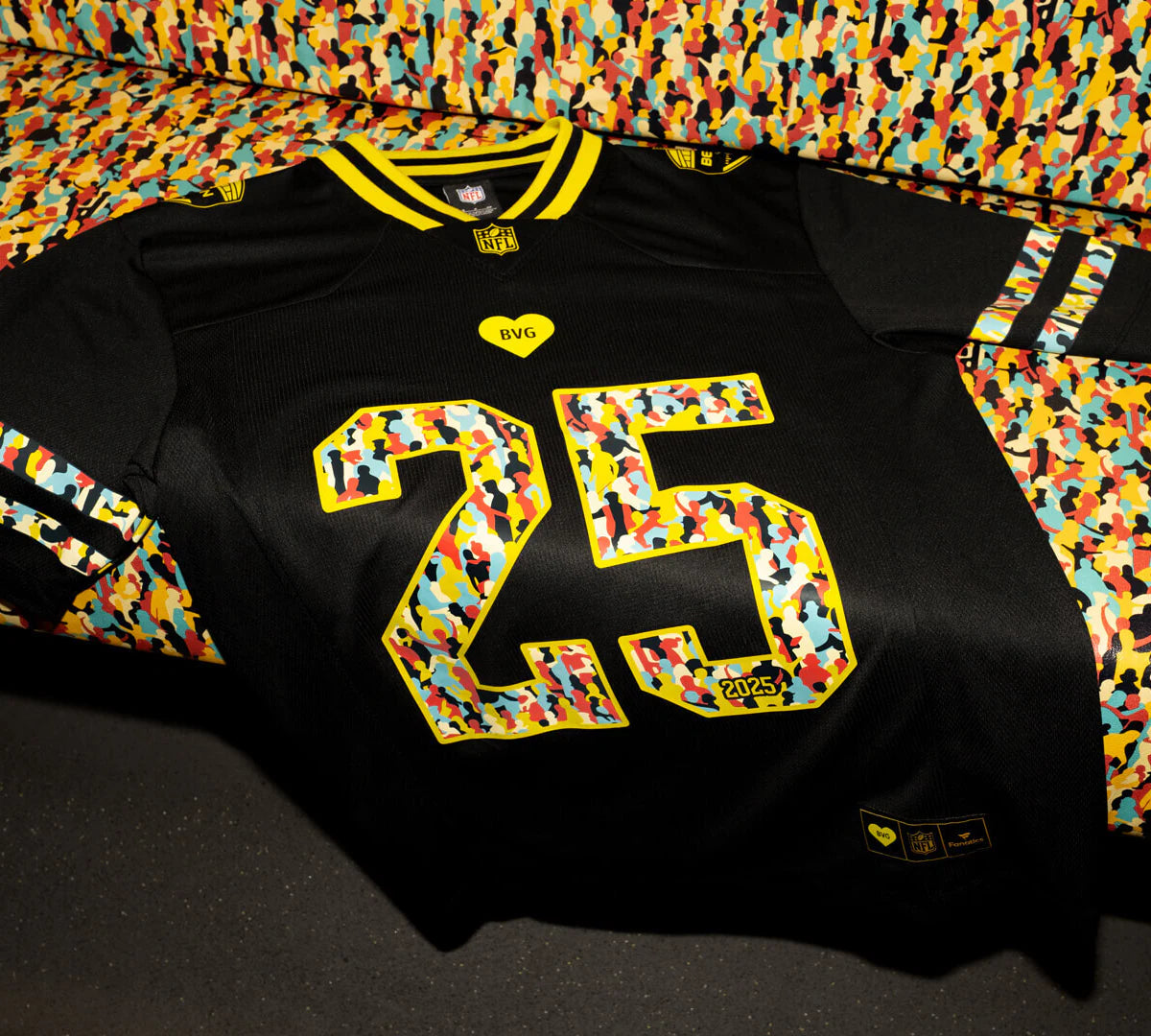 2025 NFL Berlin Game Falcons vs. Colts Fanatics BVG Limited Edition Trikot Schwarz