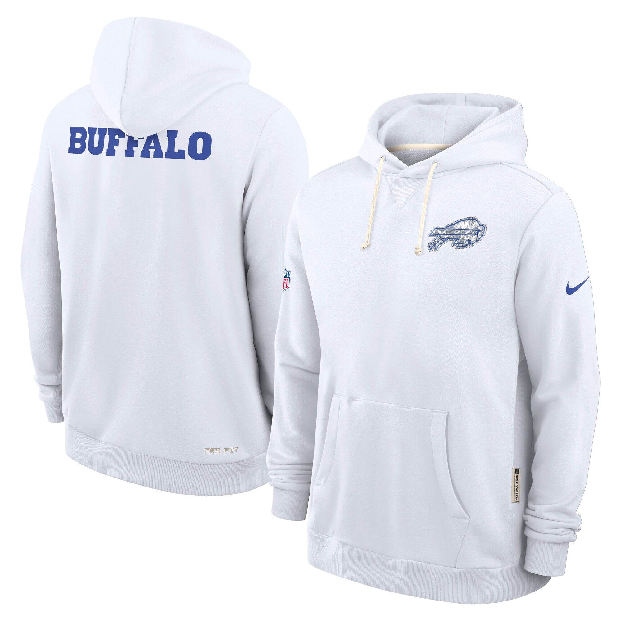Buffalo Bills 2025 Rivalries Nike Sideline NFL Hoodie Weiß