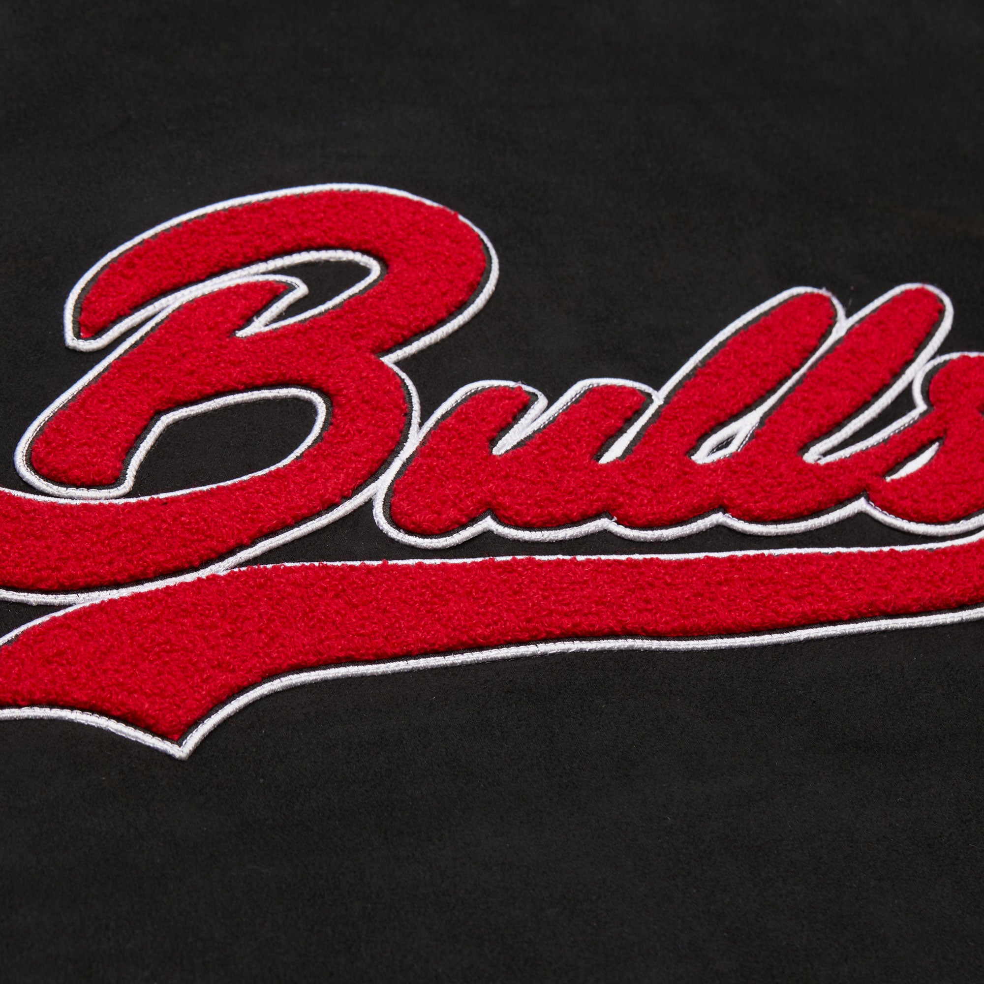 Chicago Bulls Mitchell & Ness Oversweep Varsity Coach NBA Jacket Black
