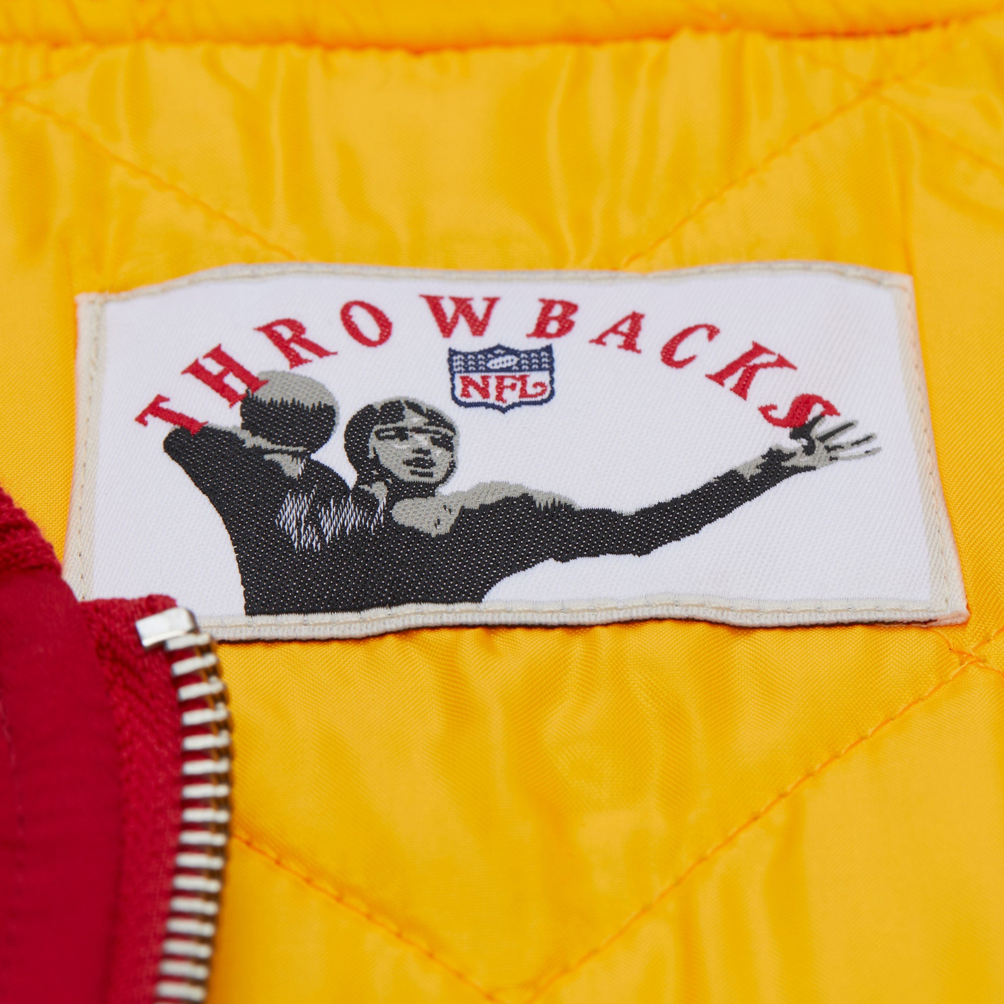 Kansas City Chiefs Mitchell & Ness Throwback Vintage Heavyweight Satin NFL Jacke Rot - STADIUMDREAMS