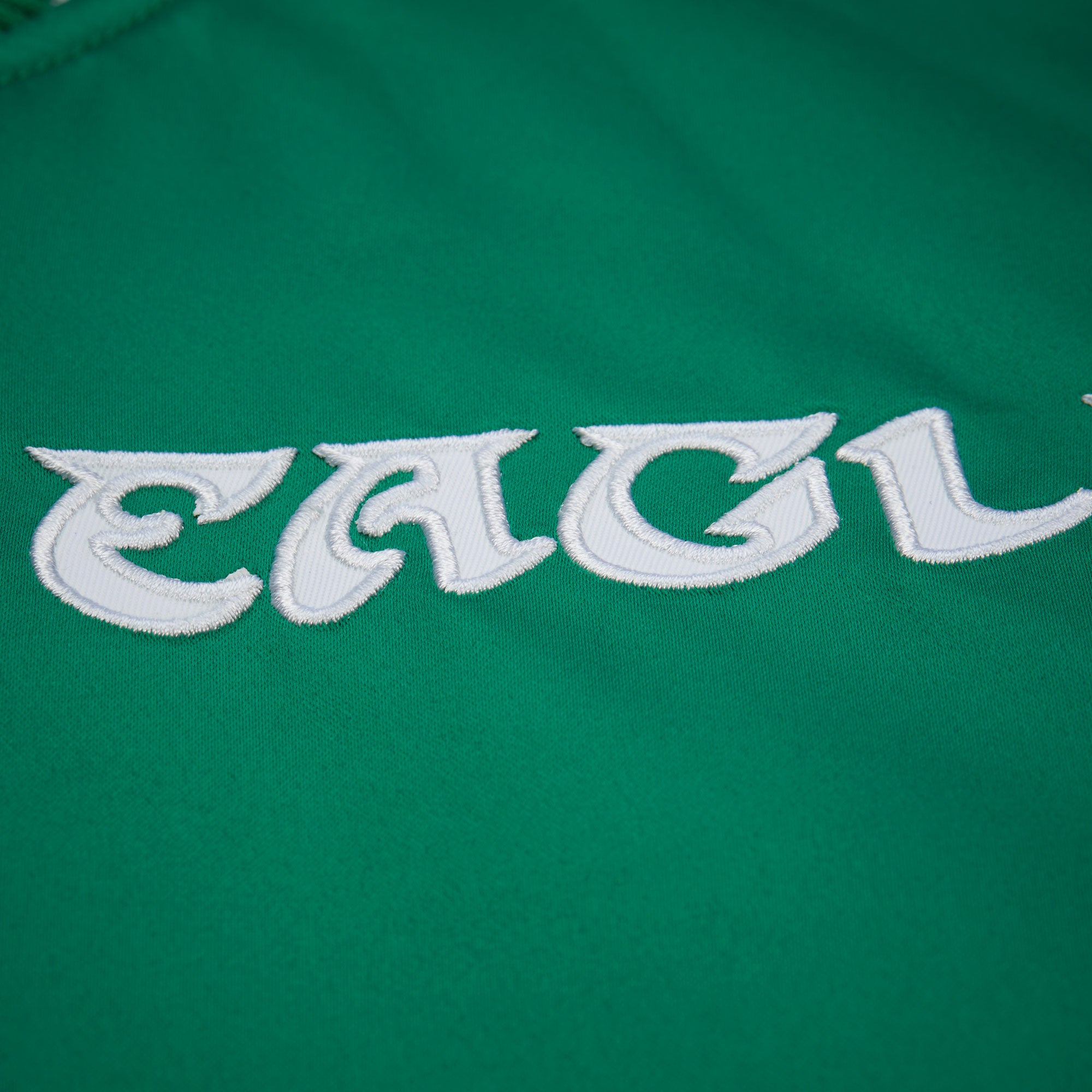 Philadelphia Eagles Mitchell & Ness Throwback Vintage Heavyweight Satin NFL Jacke Grün - STADIUMDREAMS