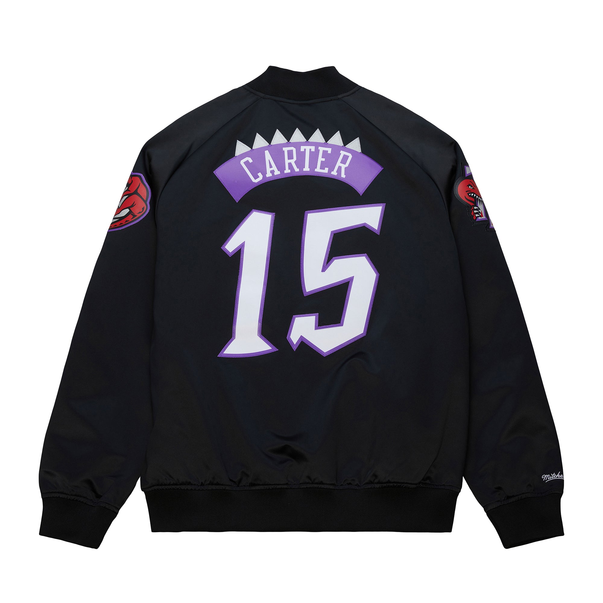 Vince Carter #15 Toronto Raptors Player Maxxed Out Satin Bomber NBA Jacke Schwarz - STADIUMDREAMS
