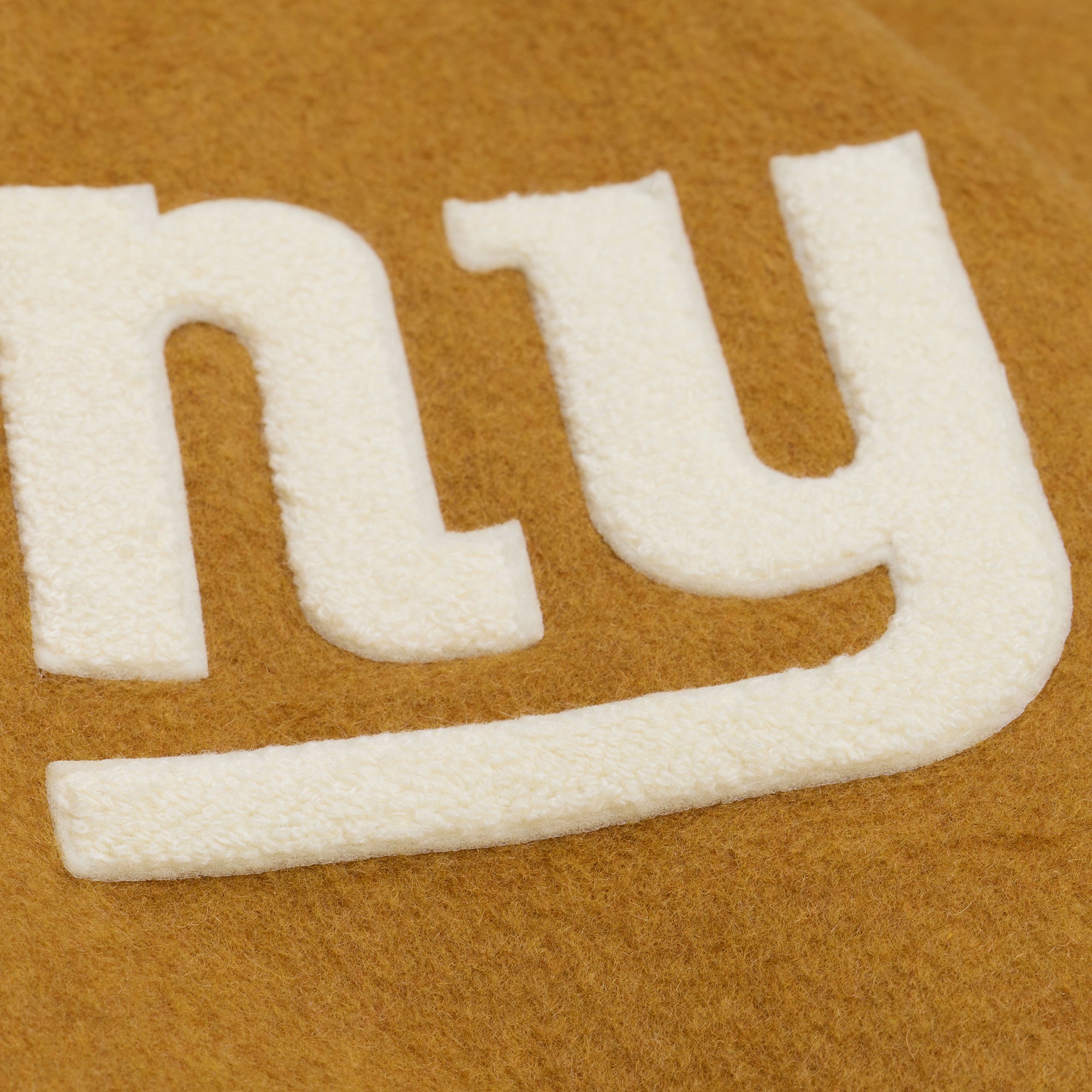 New York Giants Mitchell & Ness Dusted Collection Premium Patches NFL College Jacke Beige