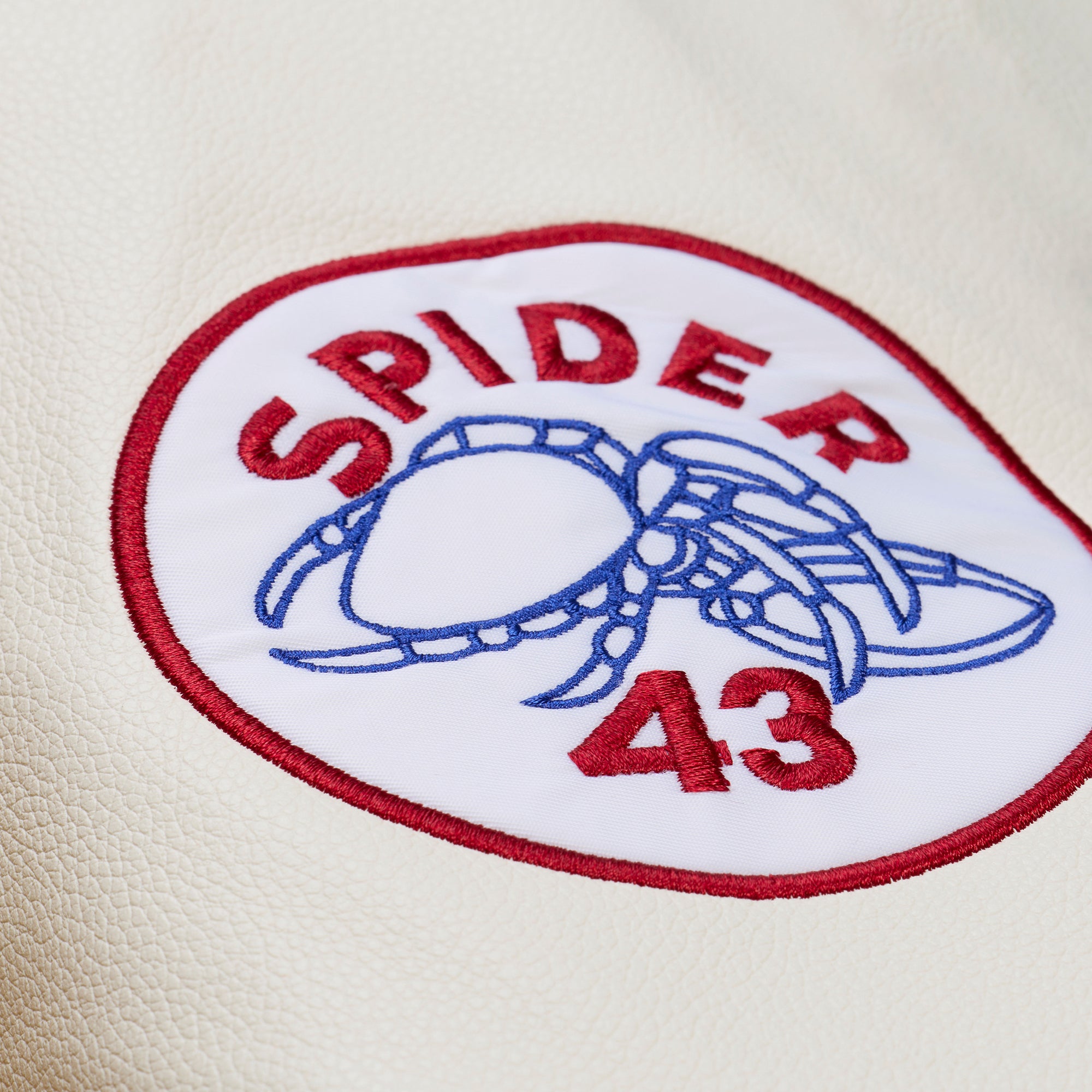 New York Giants Mitchell & Ness Dusted Collection Premium Patches NFL College Jacke Beige