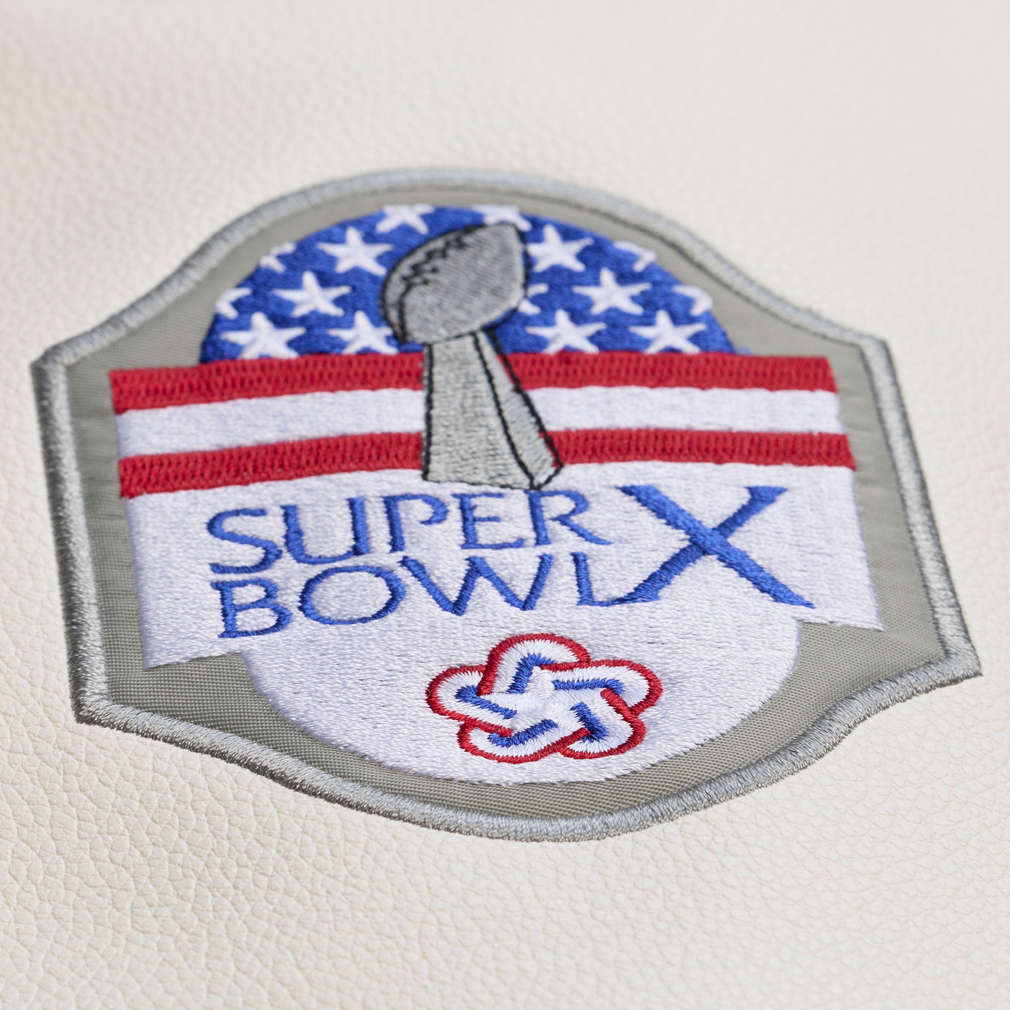 Pittsburgh Steelers Mitchell & Ness Dusted Collection Premium Patches NFL College Jacke Beige