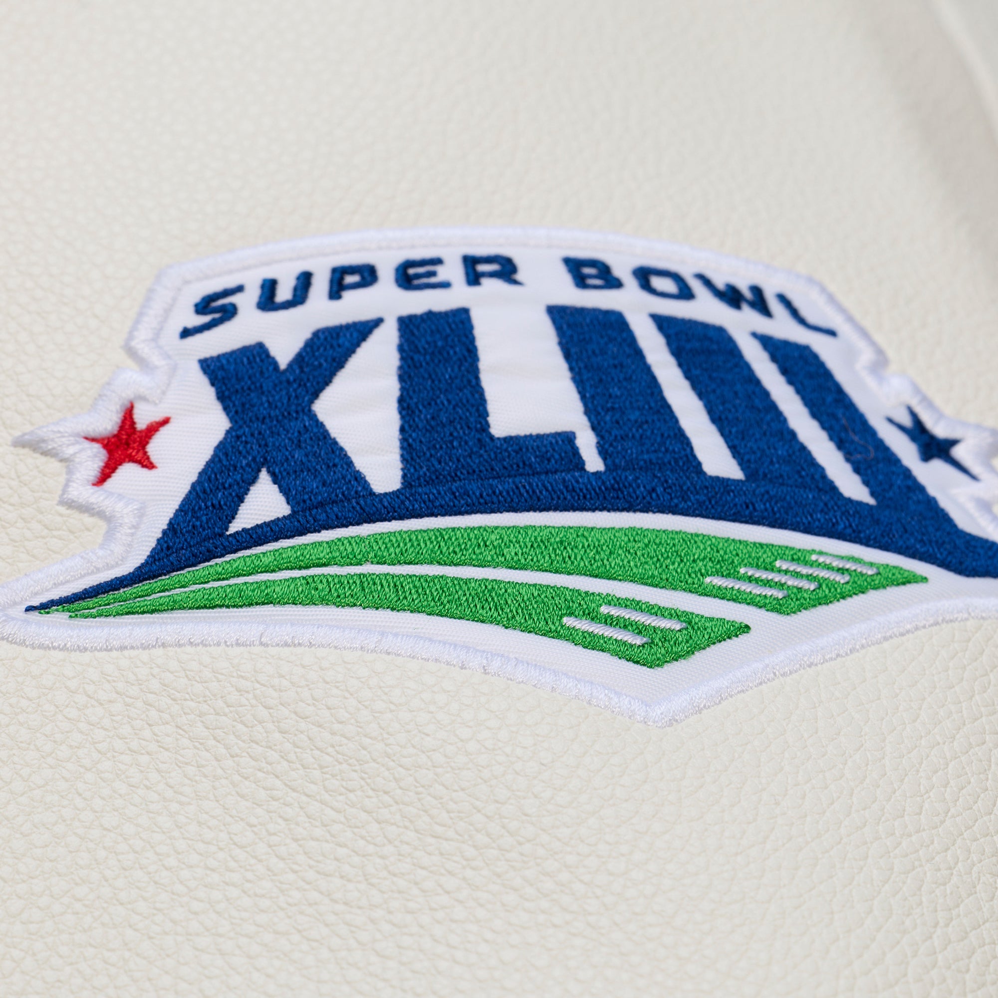 Pittsburgh Steelers Mitchell & Ness Dusted Collection Premium Patches NFL College Jacke Beige