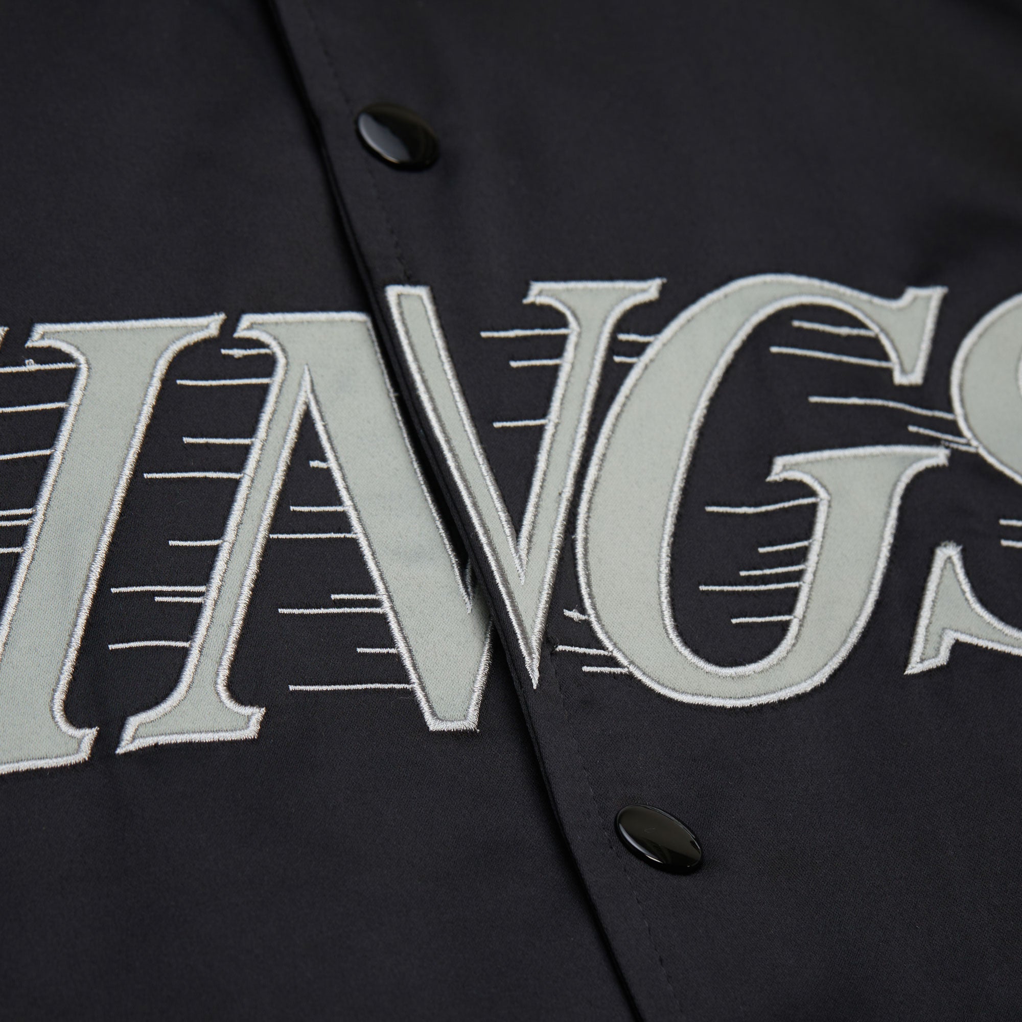 Los Angeles Kings Mitchell & Ness Team Origins Patch NHL Jacke Schwarz - STADIUMDREAMS