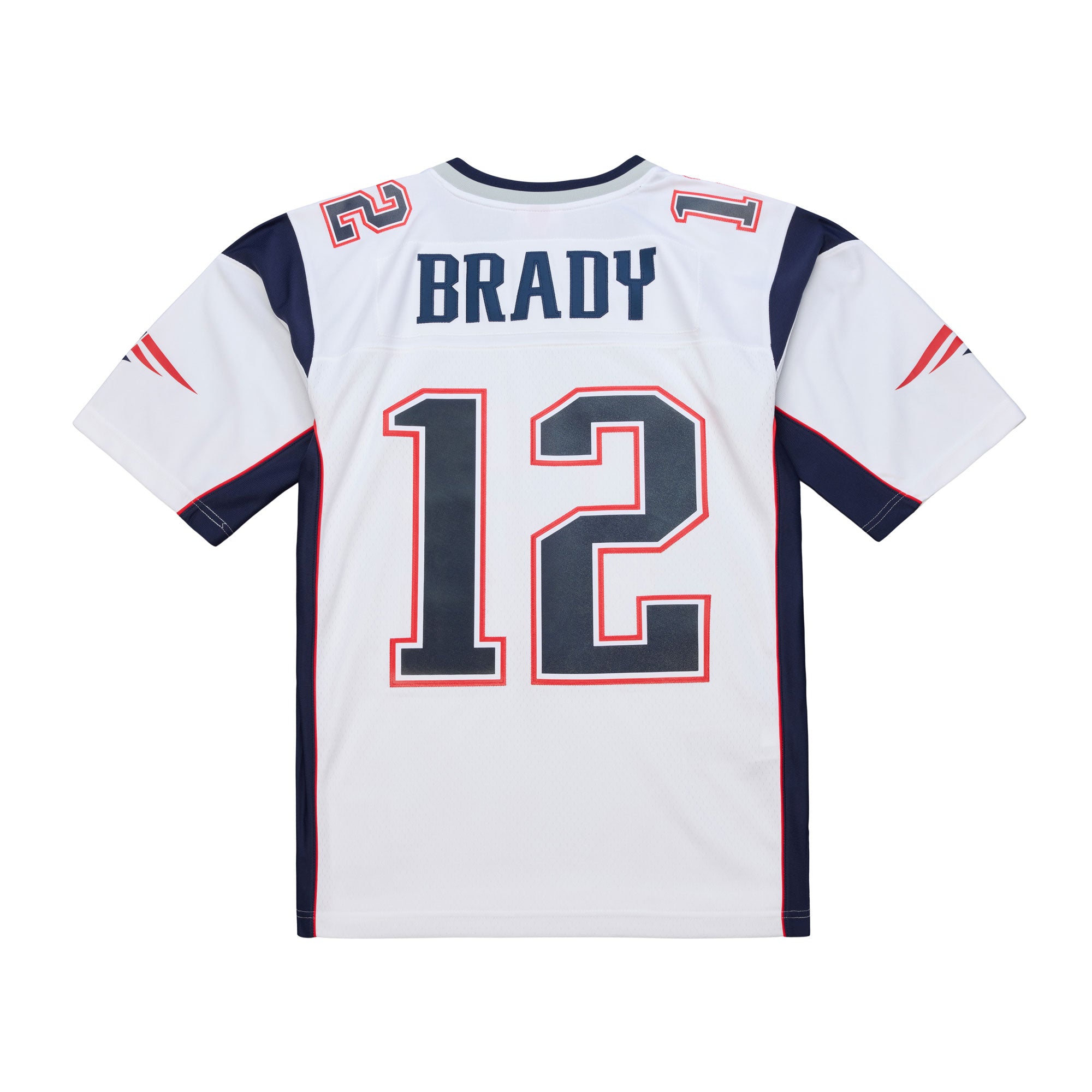 Tom Brady #12 New England Patriots 2000 Mitchell & Ness Legacy NFL Trikot Weiß