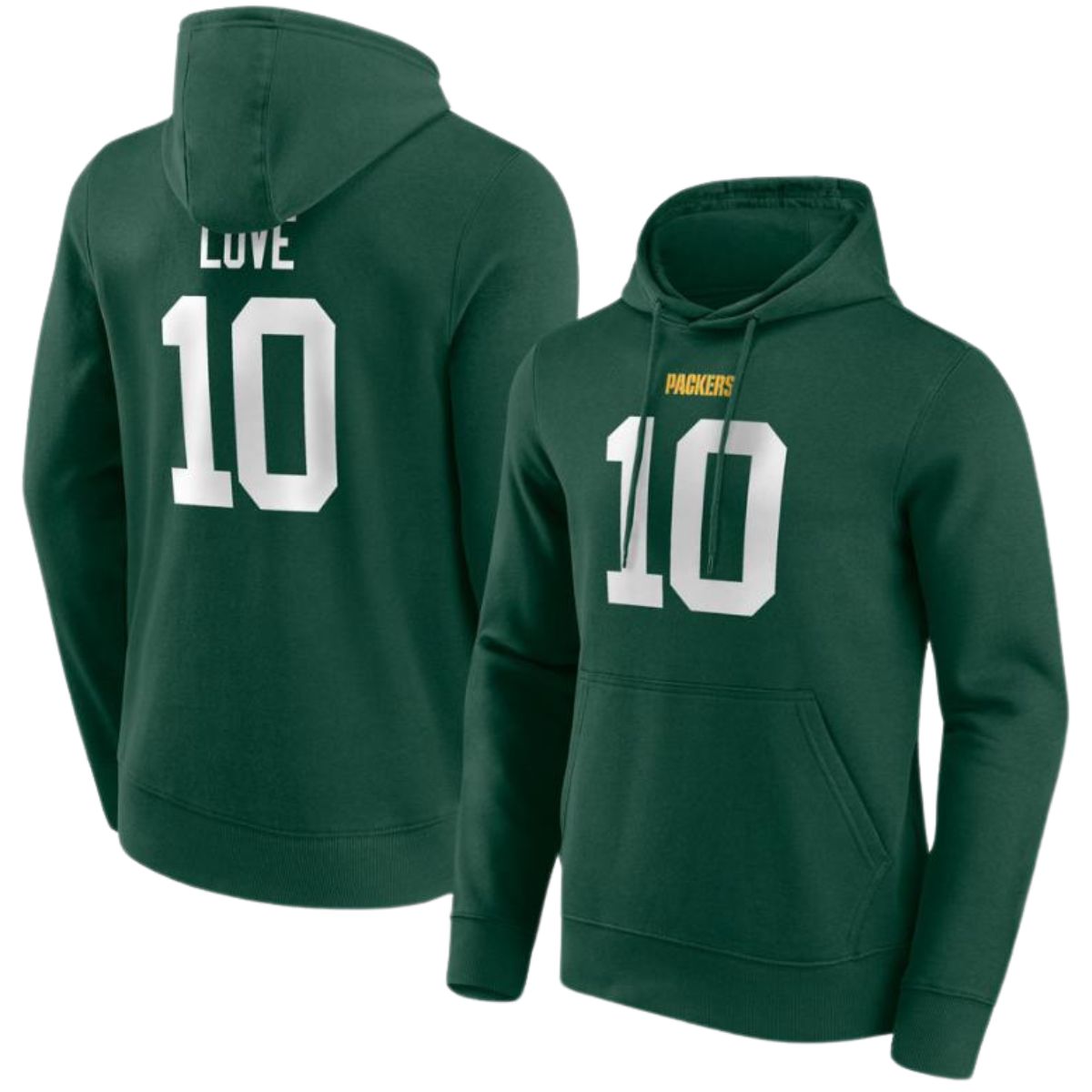 Jordan Love #10 Green Bay Packers Fanatics NFL Player Hoodie Grün - STADIUMDREAMS