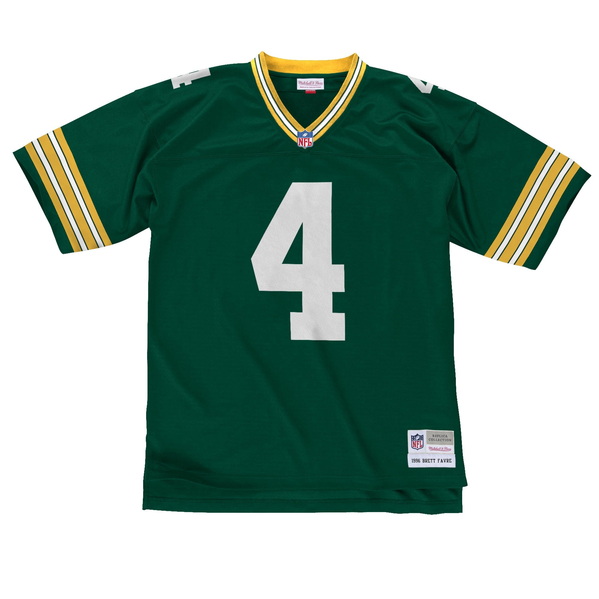 Brett Favre #4 Green Bay Packers Mitchell & Ness NFL Legacy Trikot 1996 Grün - STADIUMDREAMS