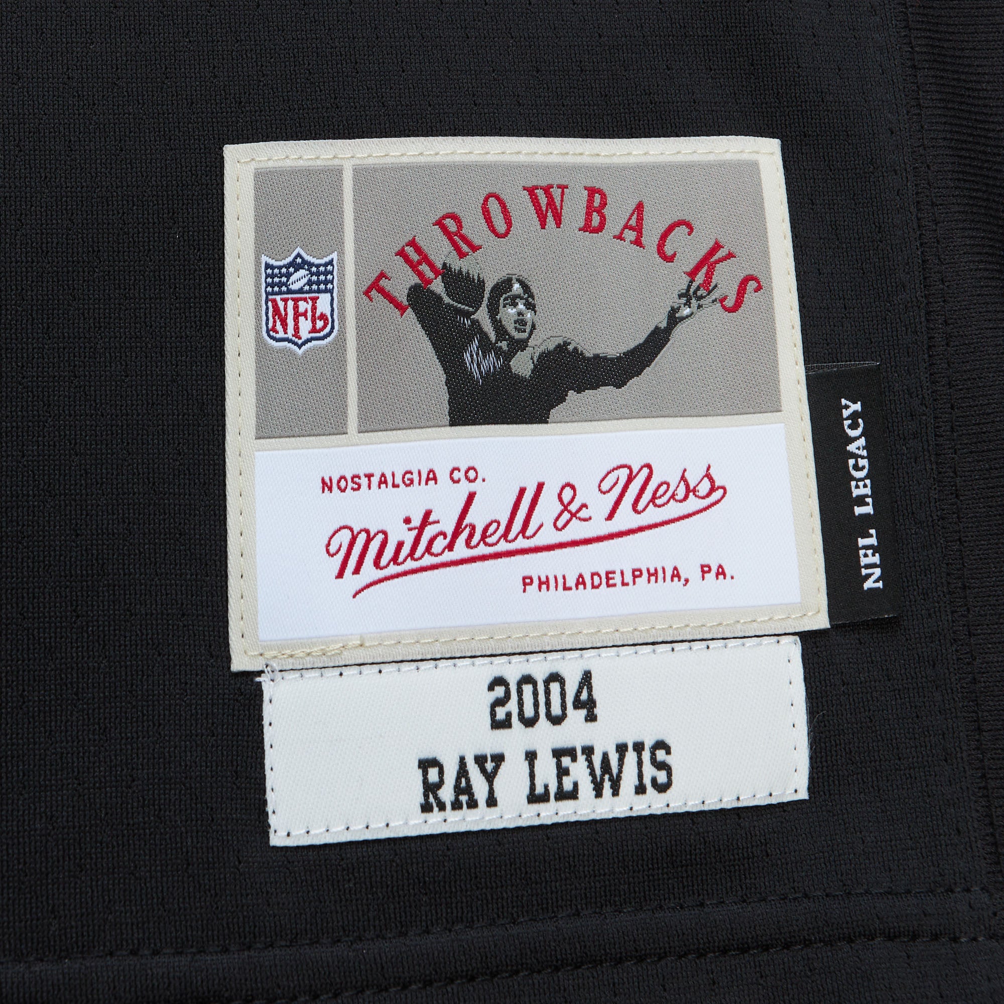 Ray Lewis #52 Baltimore Ravens Mitchell & Ness NFL Football Trikot 2004 Schwarz - STADIUMDREAMS