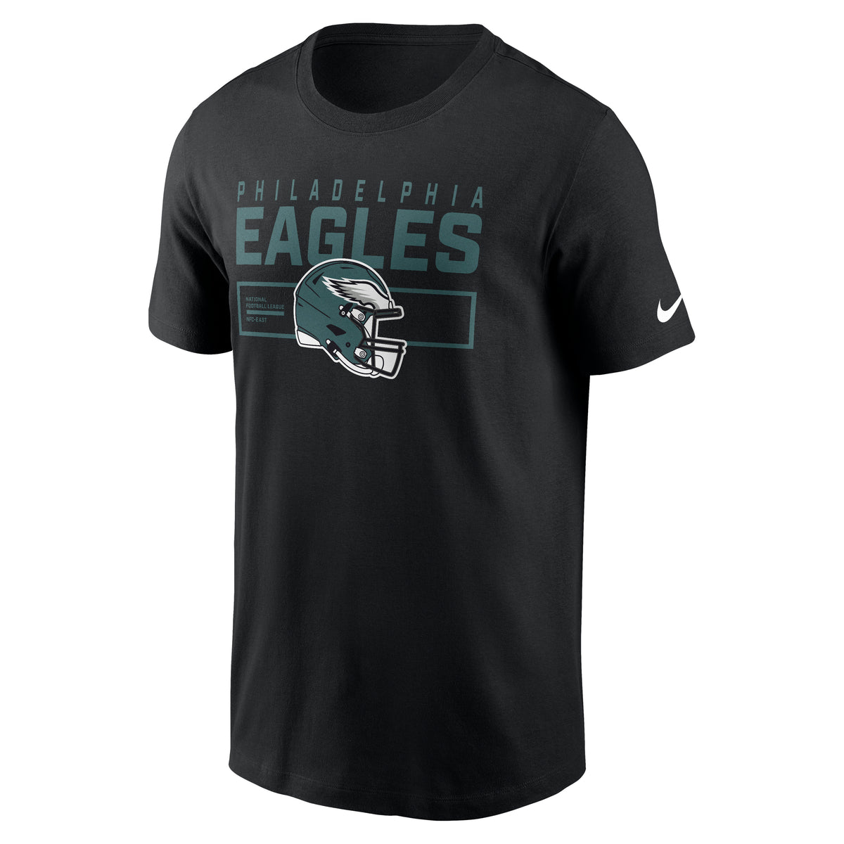 Philadelphia Eagles Nike Helmet Division Edition NFL T-Shirt Schwarz - STADIUMDREAMS