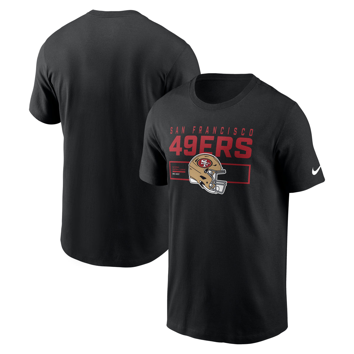 San Francisco 49ers Nike Helmet Division Edition NFL T-Shirt Schwarz