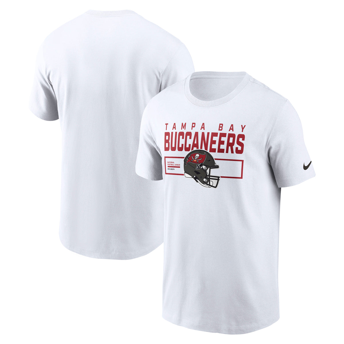 Tampa Bay Buccaneers Nike Helmet Division Edition NFL T-Shirt Weiss