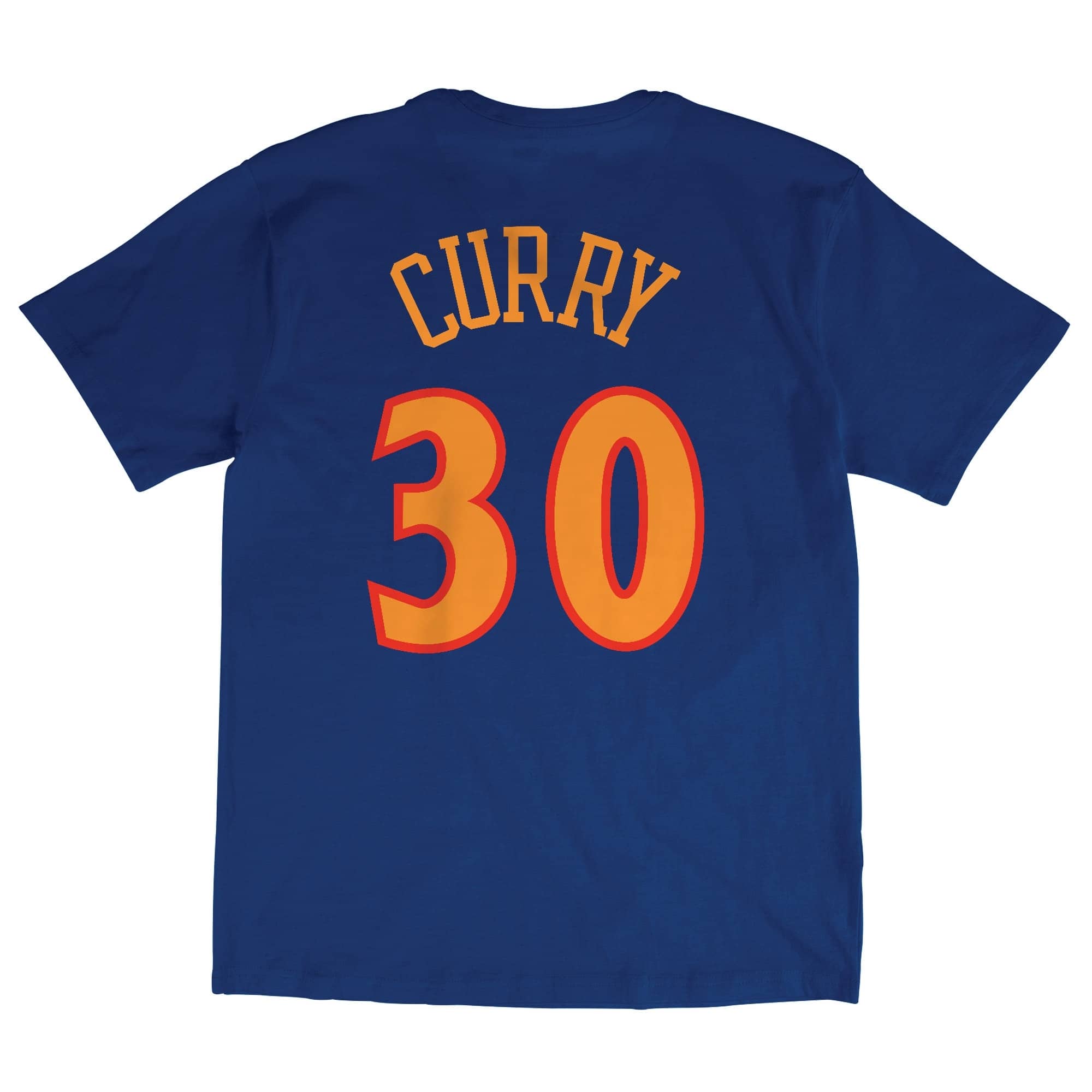 Steph Curry #30 Golden State Warriors Mitchell & Ness NBA Name & Number T-Shirt Navy - STADIUMDREAMS