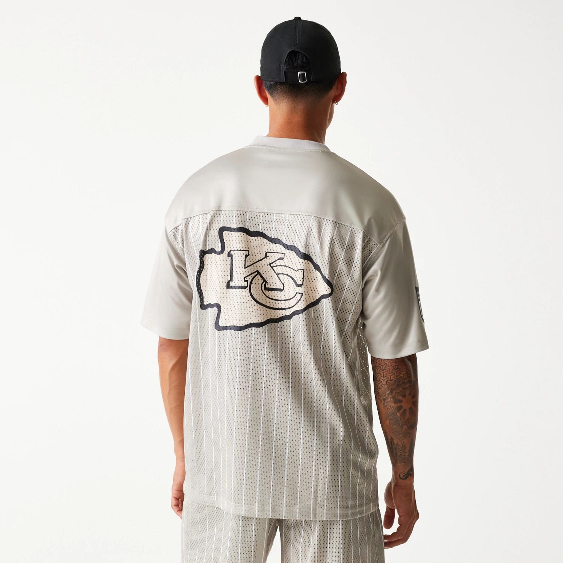 Kansas City Chiefs New Era Pinstripe NFL Jersey Beige