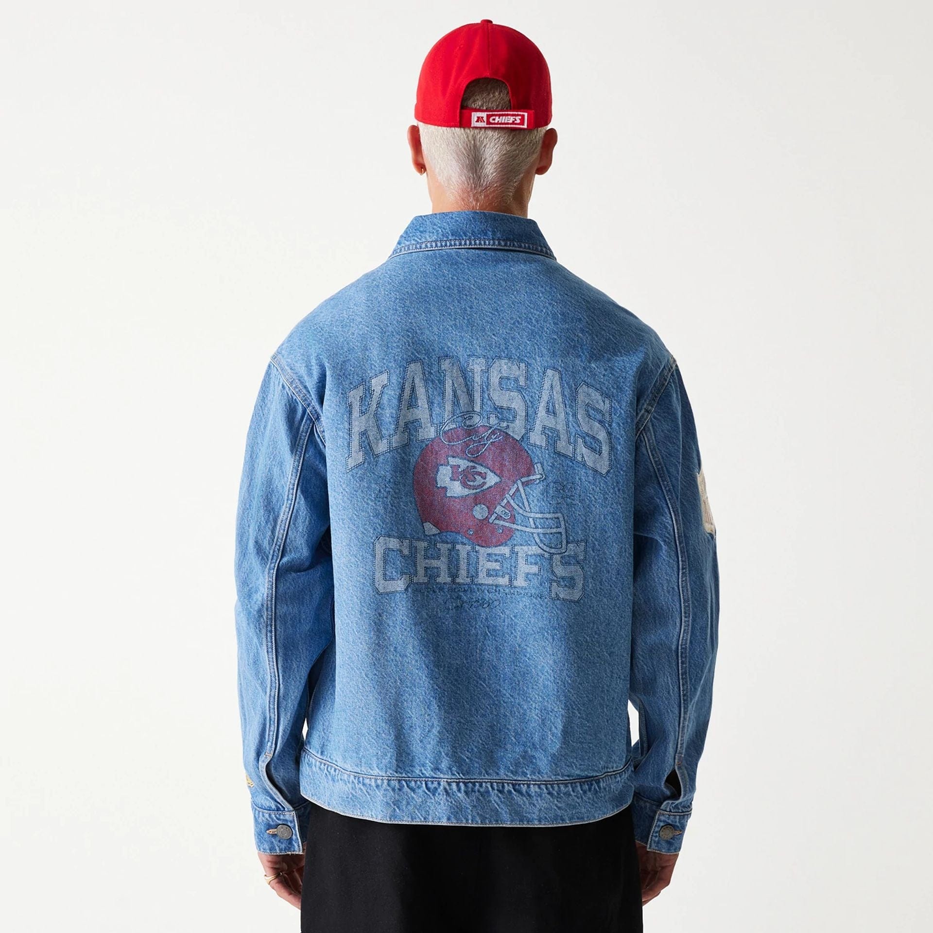Kansas City Chiefs New Era Vintage NFL Jeansjacke Blau - STADIUMDREAMS