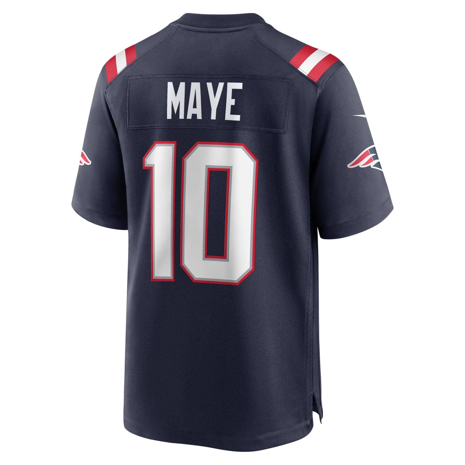 Drake Maye #10 New England Patriots Nike Game NFL Football Trikot Navy