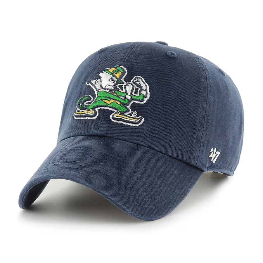 Notre Dame Fighting Irish ’47 CLEAN UP NCAA College Cap Navy - STADIUMDREAMS