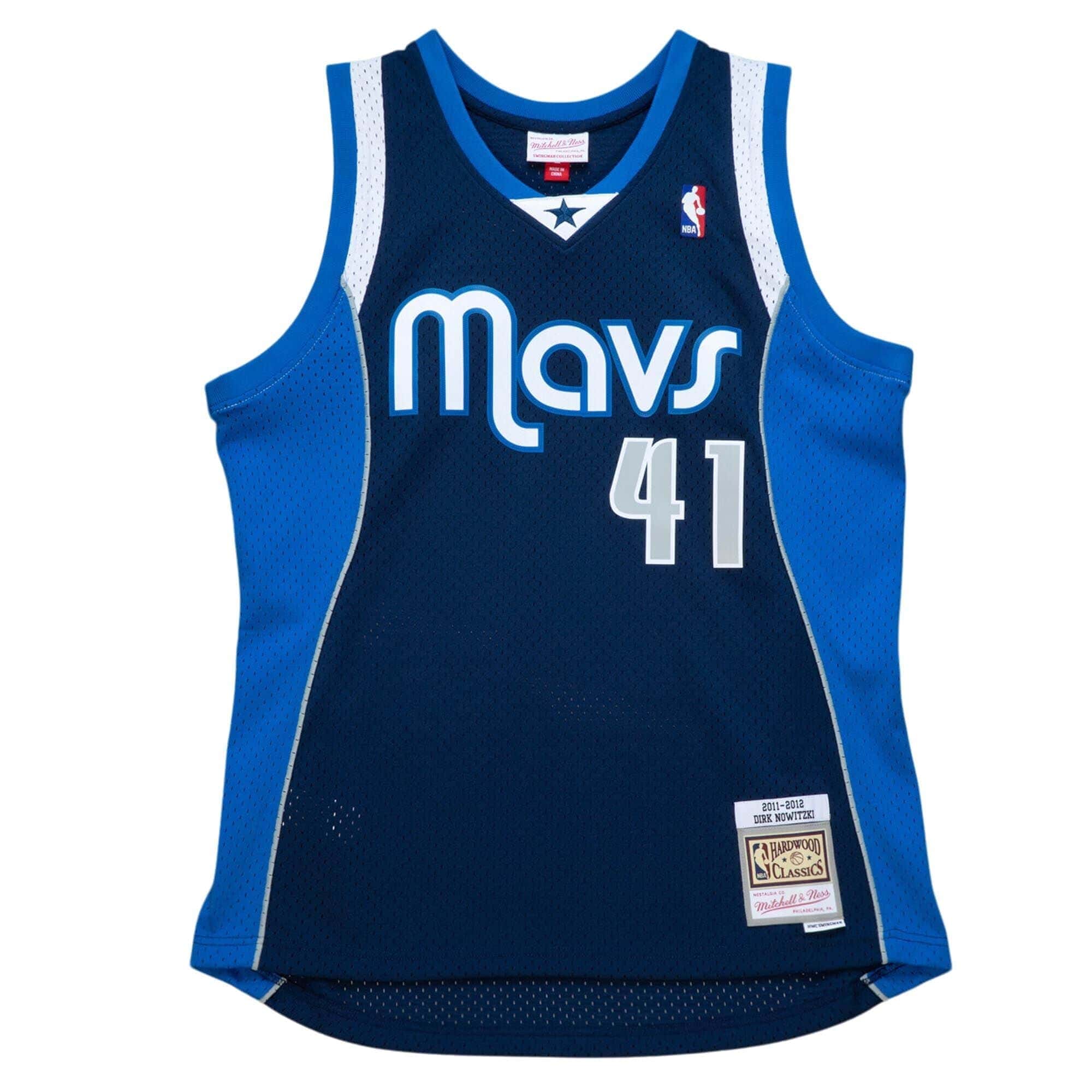 Dirk Nowitzki #41 Dallas Mavericks Mitchell & Ness NBA Swingman Trikot 2011 Blau - STADIUMDREAMS