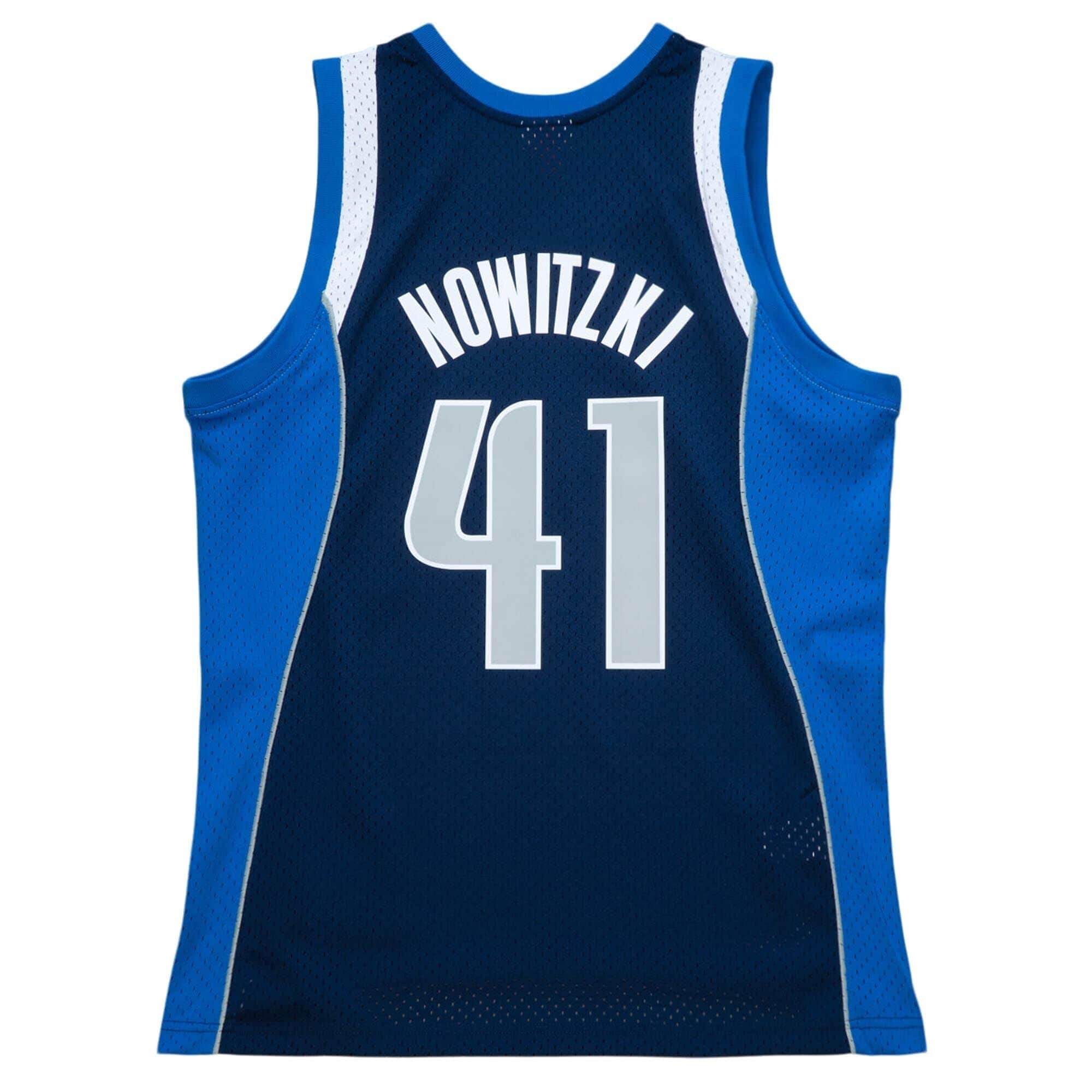 Dirk Nowitzki #41 Dallas Mavericks Mitchell & Ness NBA Swingman Trikot 2011 Blau - STADIUMDREAMS