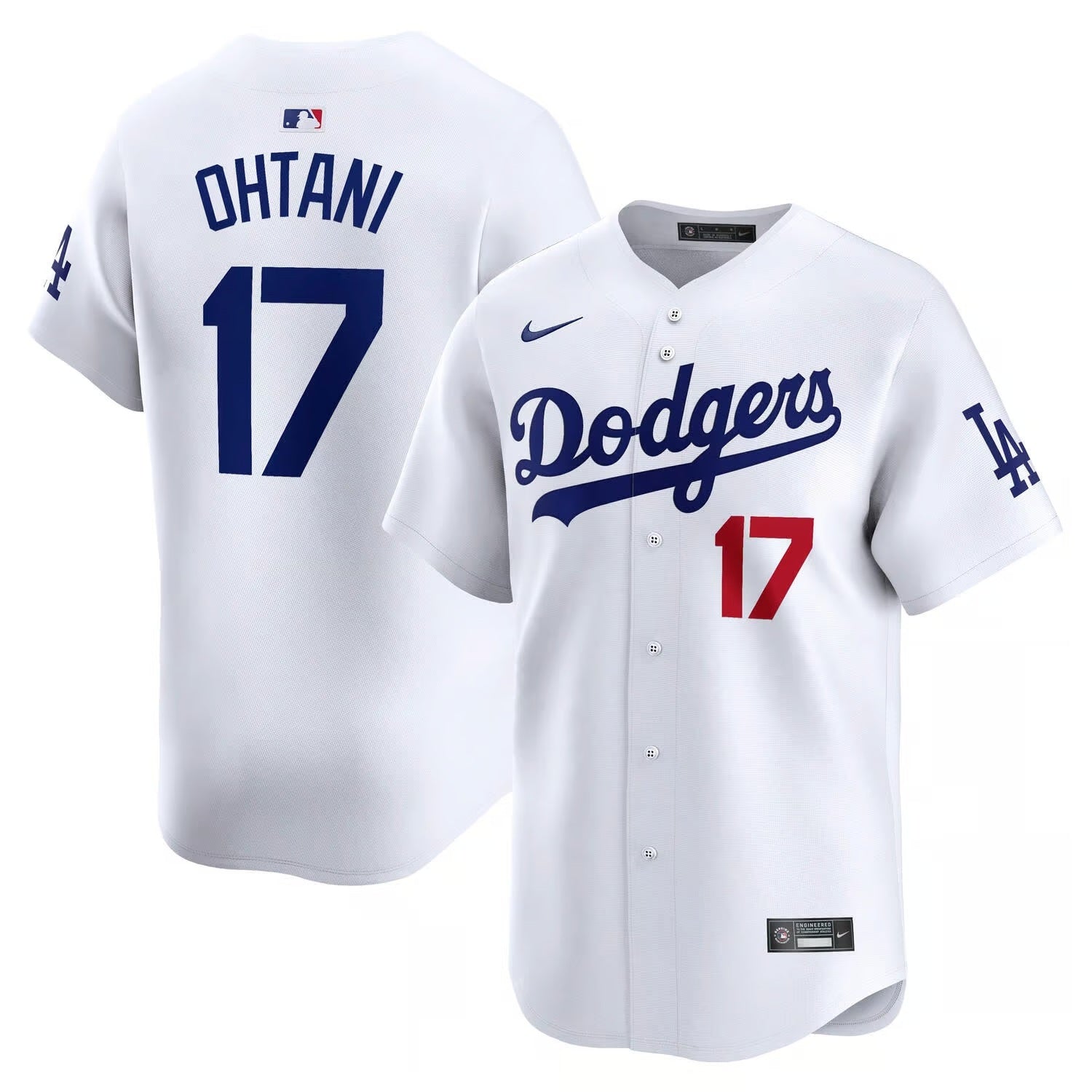 Shohei Ohtani #17 Los Angeles Dodgers Limited Nike MLB Baseball Trikot Weiß
