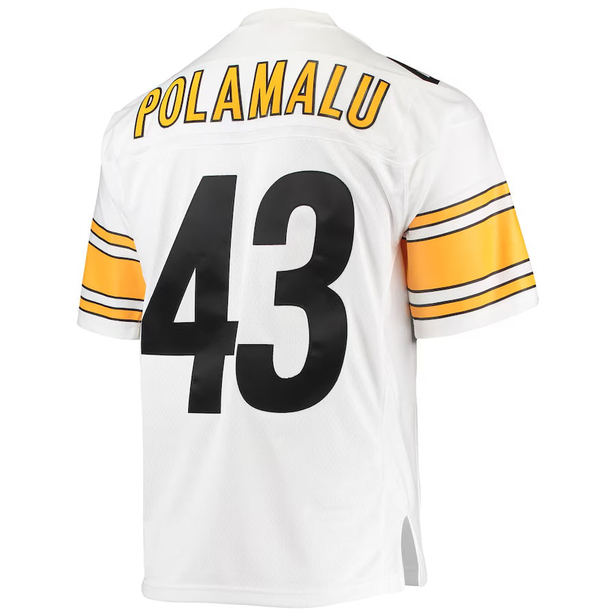 Troy Polamalu #43 Pittsburgh Steelers Mitchell & Ness 2005 Legacy NFL Trikot Weiß