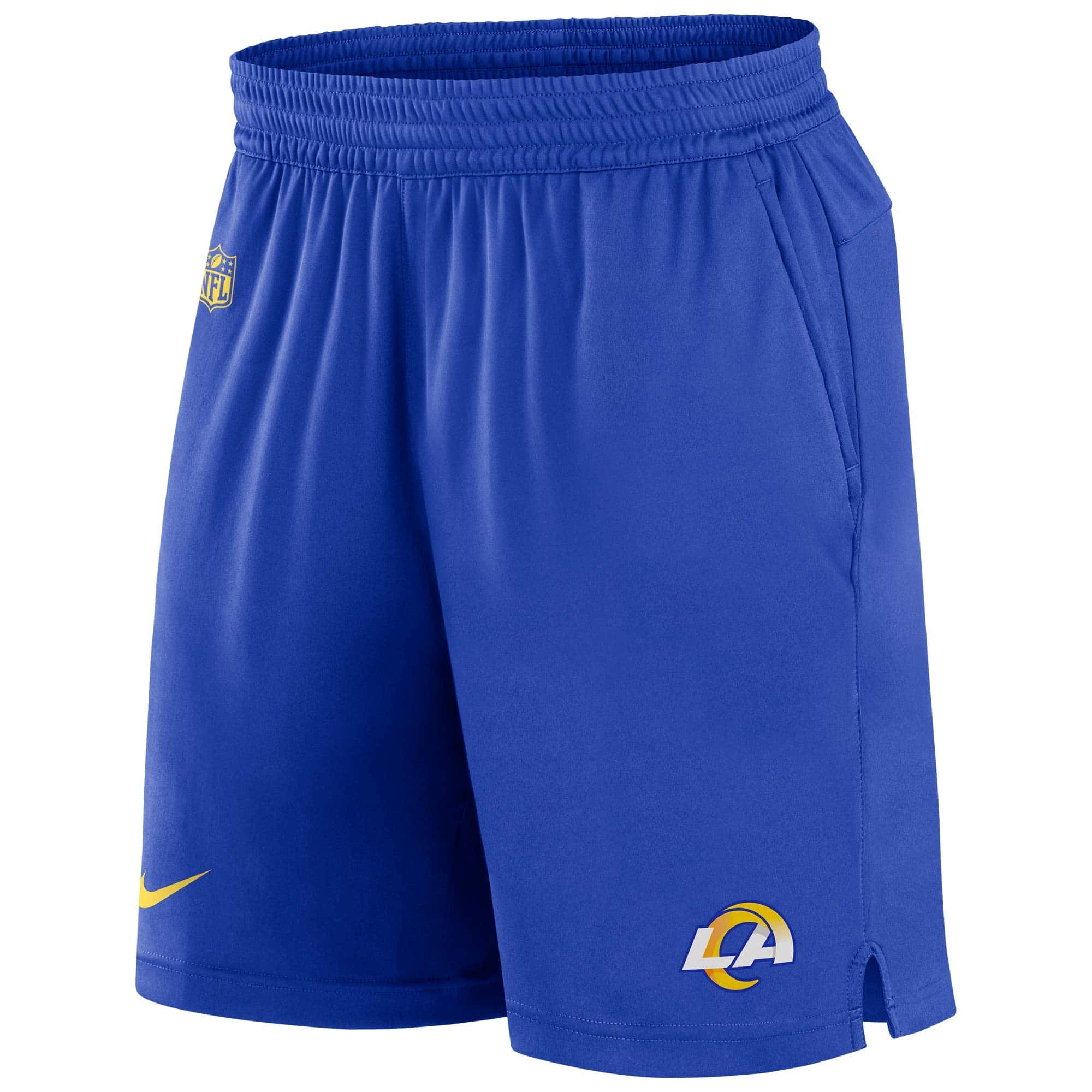 Los Angeles Rams NFL Sideline Nike Dri-FIT Knit Shorts Blau