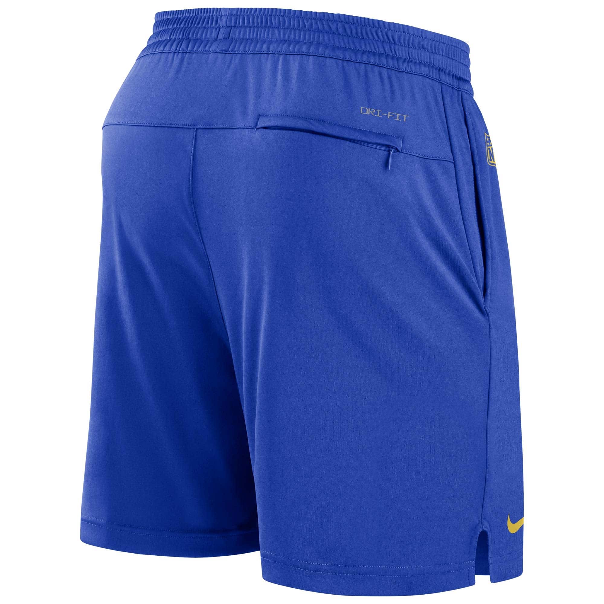 Los Angeles Rams NFL Sideline Nike Dri-FIT Knit Shorts Blau