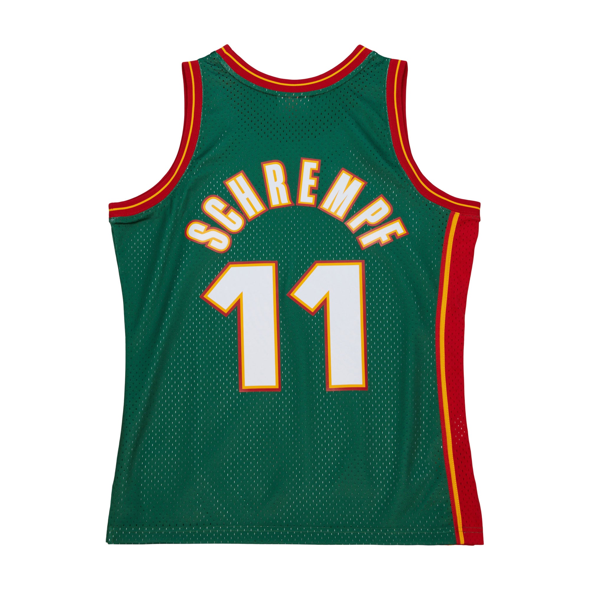 Detlef Schrempf #11 Seattle SuperSonics Mitchell & Ness 1995–96 Swingman NBA Trikot Grün