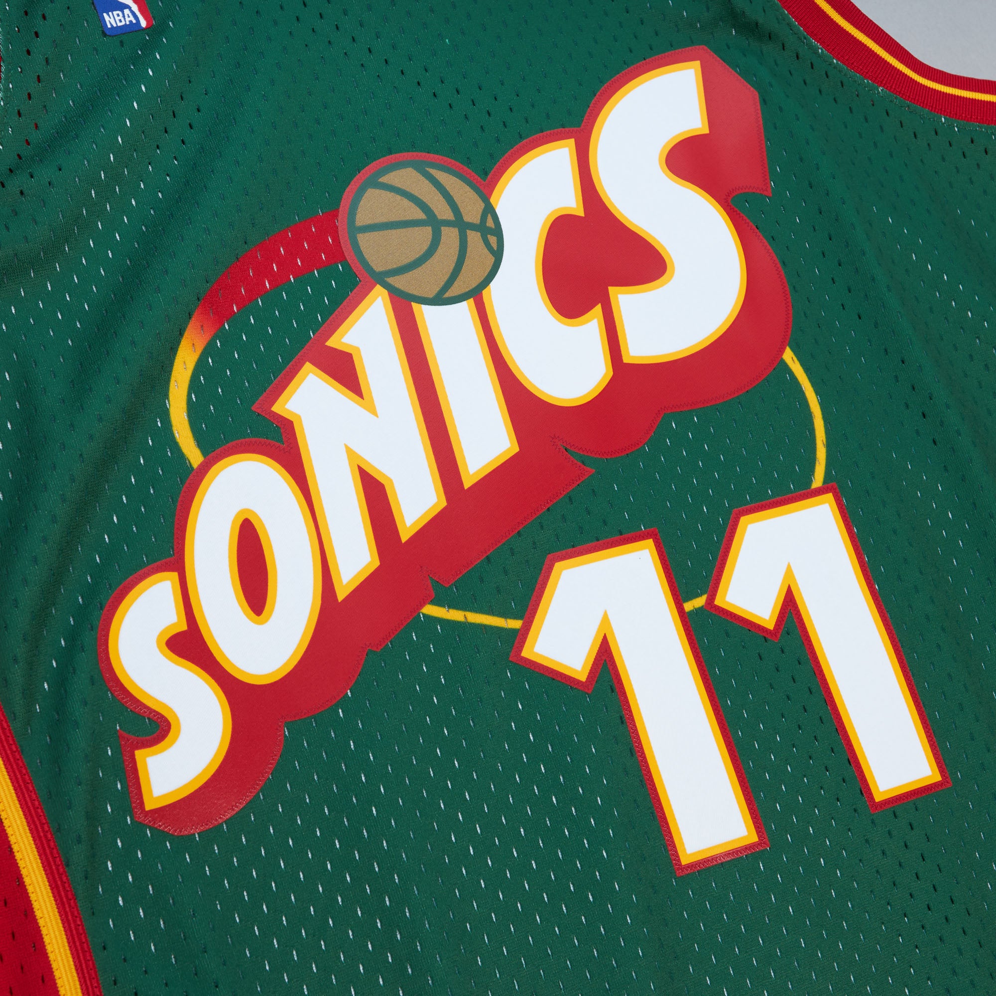 Detlef Schrempf #11 Seattle SuperSonics Mitchell & Ness 1995–96 Swingman NBA Trikot Grün
