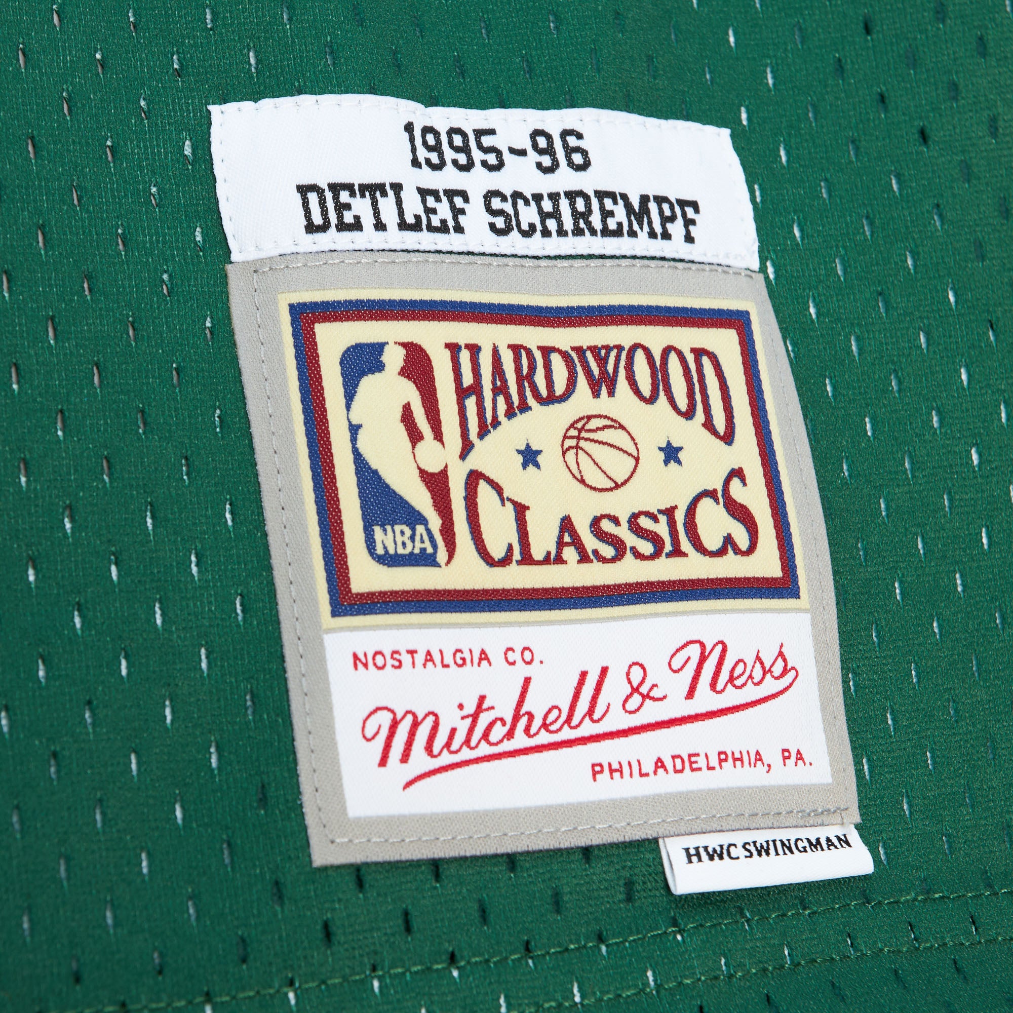 Detlef Schrempf #11 Seattle SuperSonics Mitchell & Ness 1995–96 Swingman NBA Trikot Grün