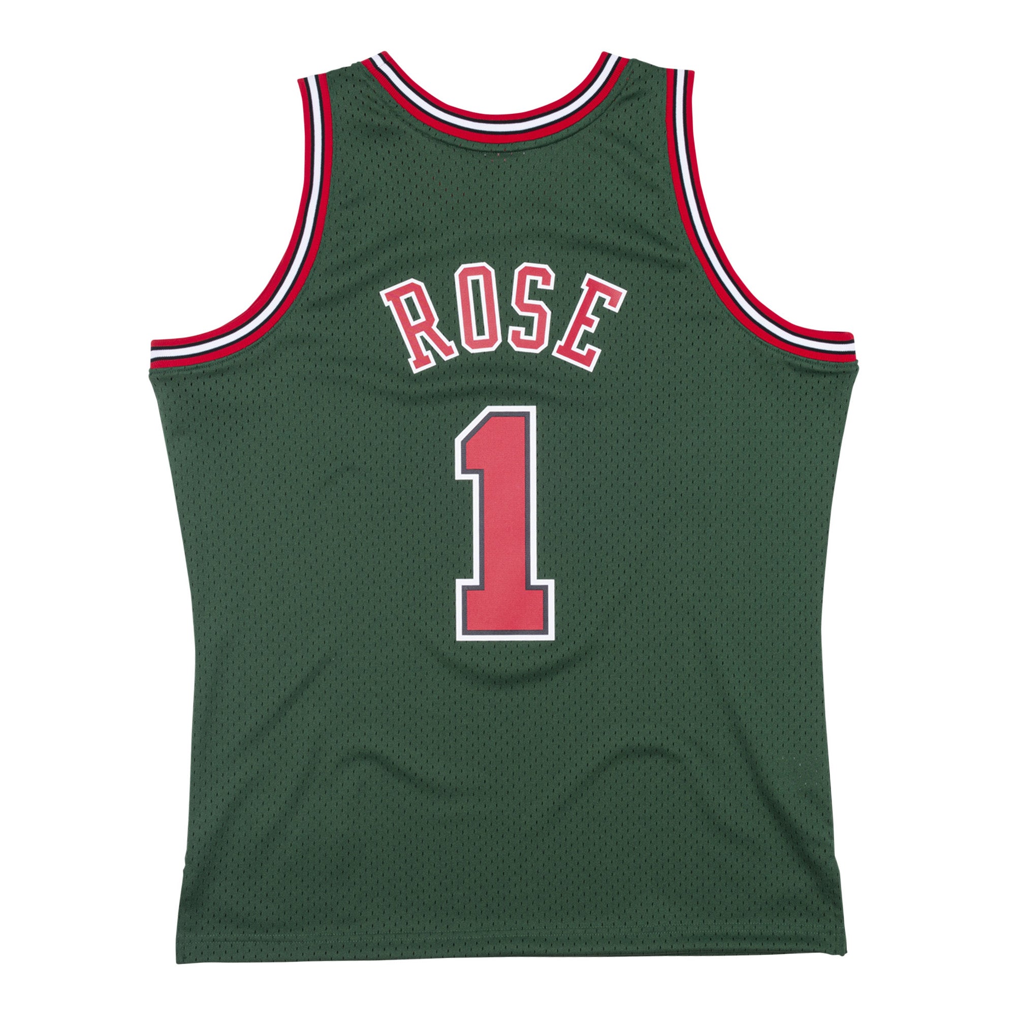 Derrick Rose #1 Chicago Bulls Mitchell & Ness Swingman NBA Trikot 2008-2009 Grün